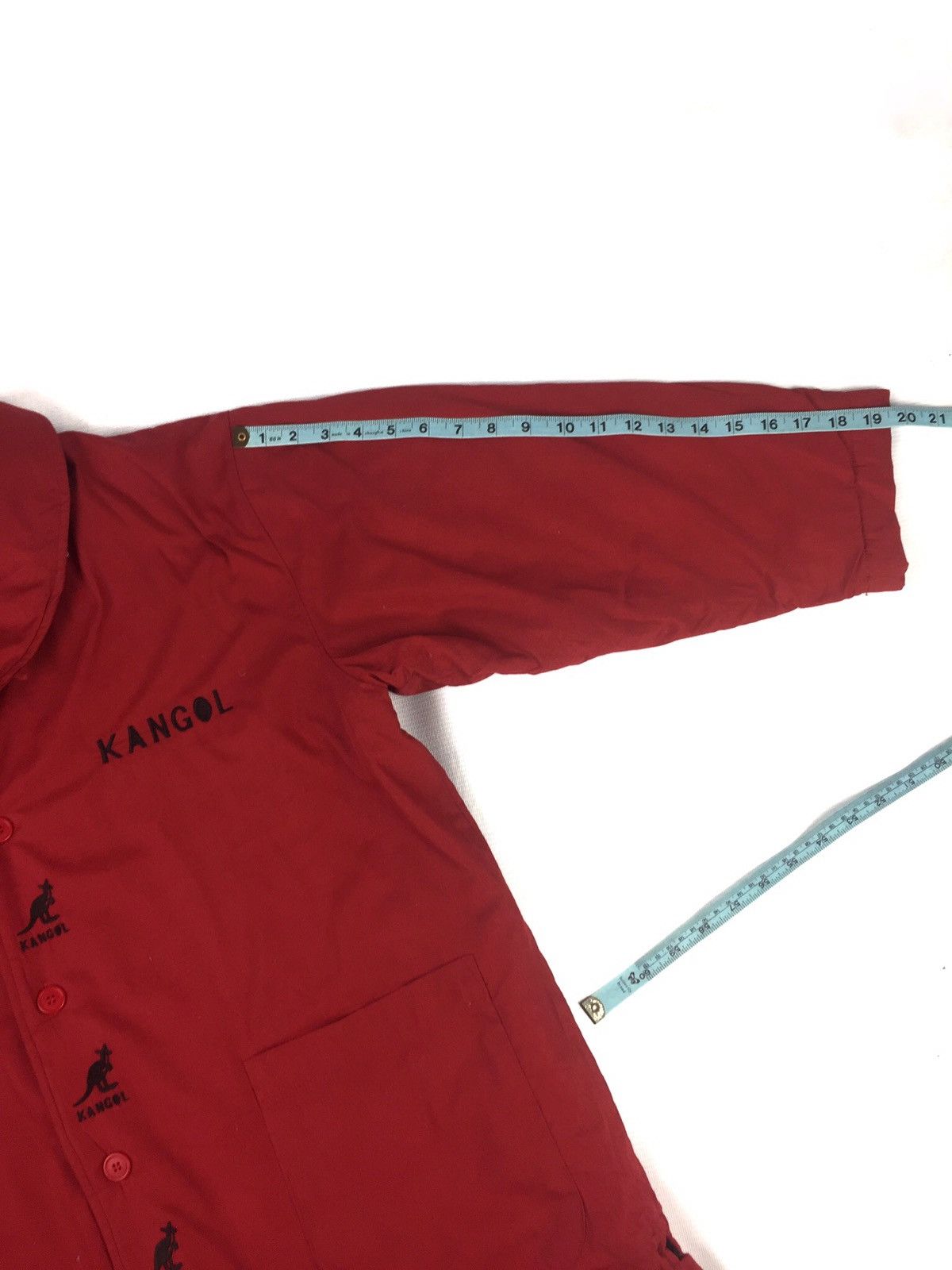 Kangol Streetwear deal🔥Reds Kangol Repeated Logo jacket Size US L / EU 52-54 / 3 - 9 Thumbnail