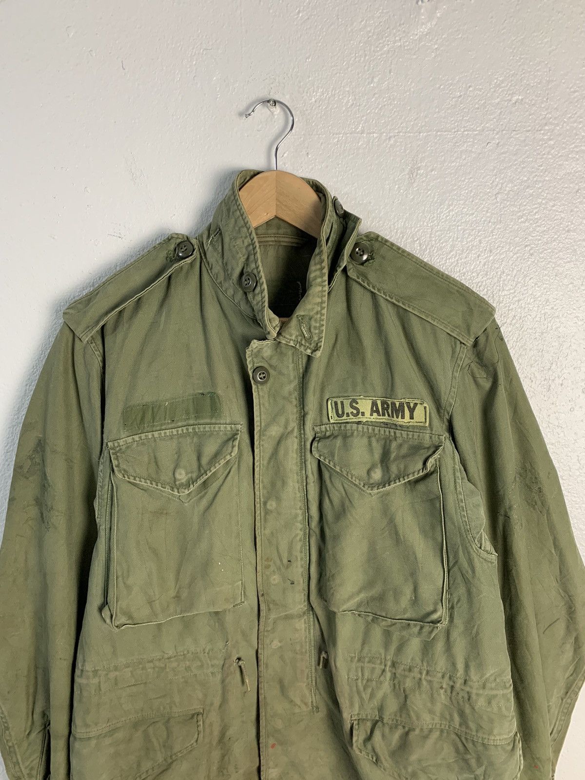 Vintage Vintage US Army Sateen OG 107 9Oz Jacket Size US M / EU 48-50 / 2 - 4 Thumbnail