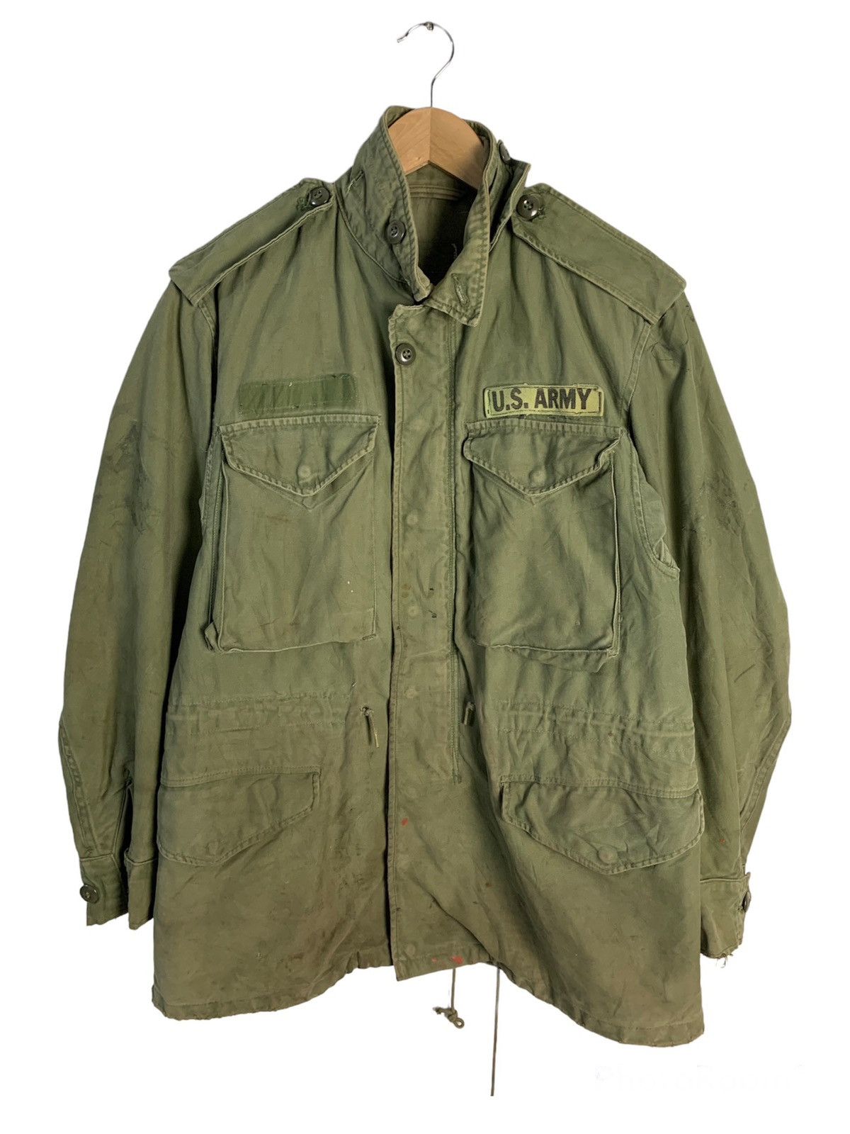 Vintage Vintage US Army Sateen OG 107 9Oz Jacket Size US M / EU 48-50 / 2 - 1 Thumbnail
