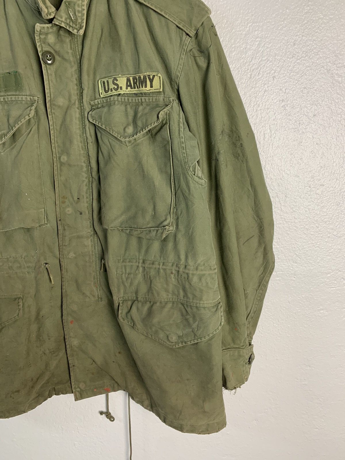 Vintage Vintage US Army Sateen OG 107 9Oz Jacket Size US M / EU 48-50 / 2 - 2 Thumbnail