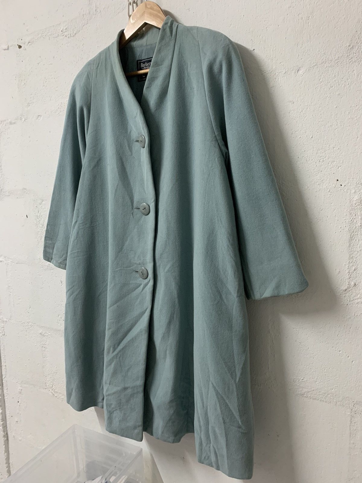 Burberry × Designer Vintage Burberry’s Long Coat Wool Cashmere Jacket Size L / US 10 / IT 46 - 2 Thumbnail