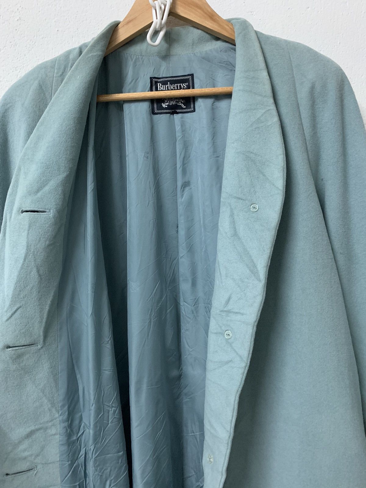 Burberry × Designer Vintage Burberry’s Long Coat Wool Cashmere Jacket Size L / US 10 / IT 46 - 5 Thumbnail