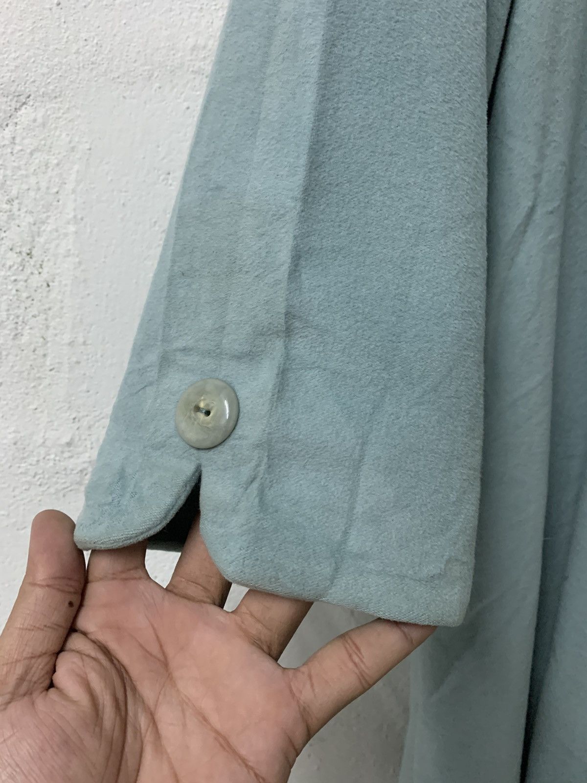 Burberry × Designer Vintage Burberry’s Long Coat Wool Cashmere Jacket Size L / US 10 / IT 46 - 7 Thumbnail