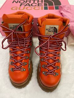 Gucci x North Face Red Romance Ankle High Casual Boots