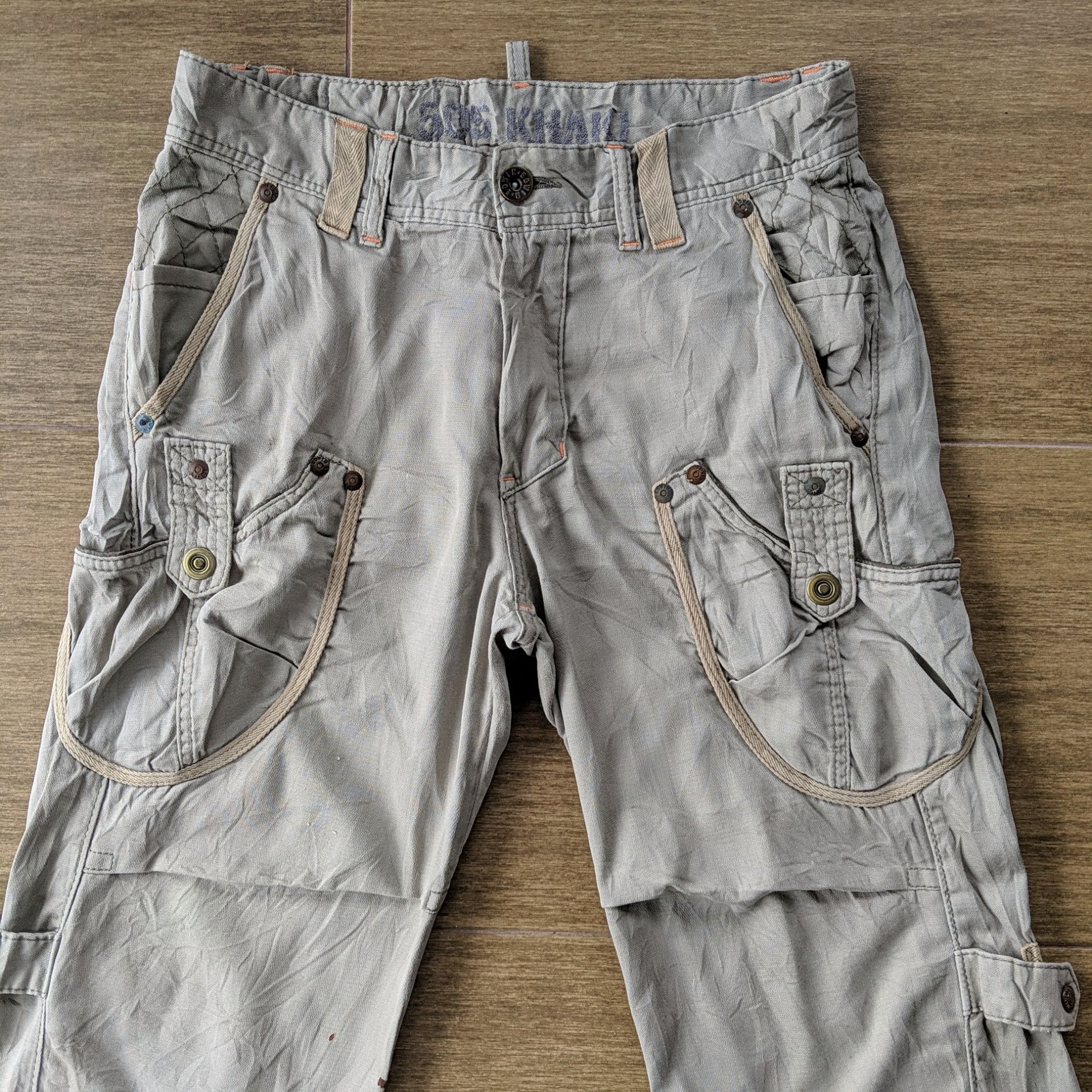 Japanese Brand W30 Vtg Edwin 505 Multi Rare Pocket Tactical Cargo Pants Size US 30 / EU 46 - 2 Thumbnail