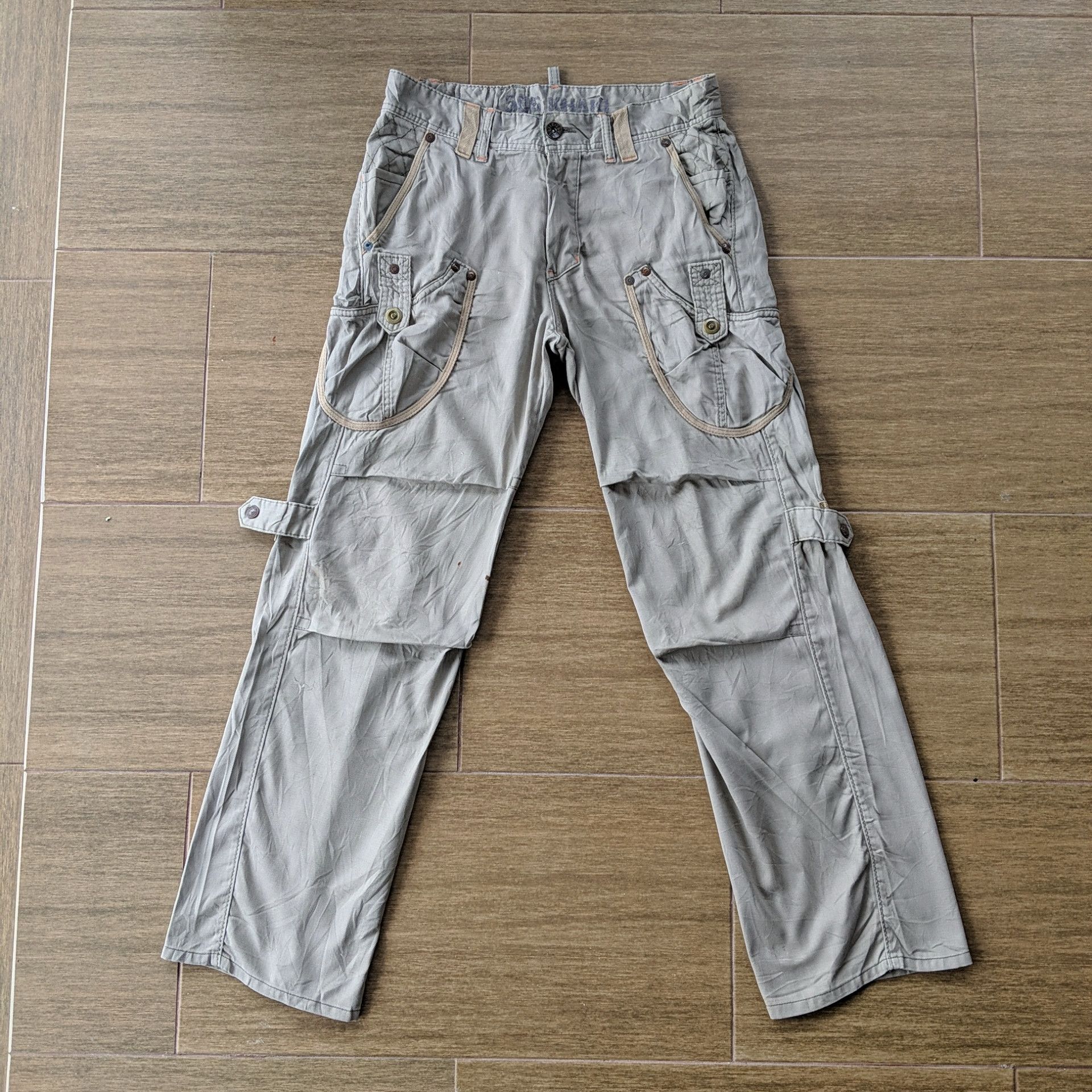 Japanese Brand W30 Vtg Edwin 505 Multi Rare Pocket Tactical Cargo Pants Size US 30 / EU 46 - 1 Thumbnail