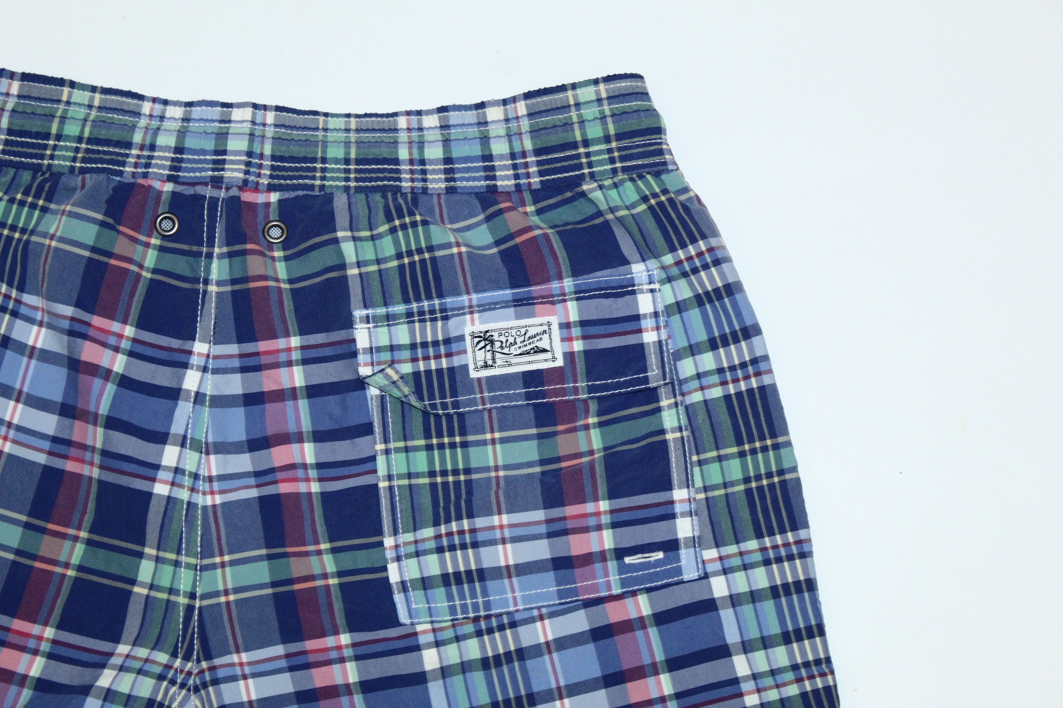 Polo Ralph Lauren VTG🔥 Polo Ralph Lauren Double Check Nylon Blend Shorts Size US 32 / EU 48 - 6 Thumbnail