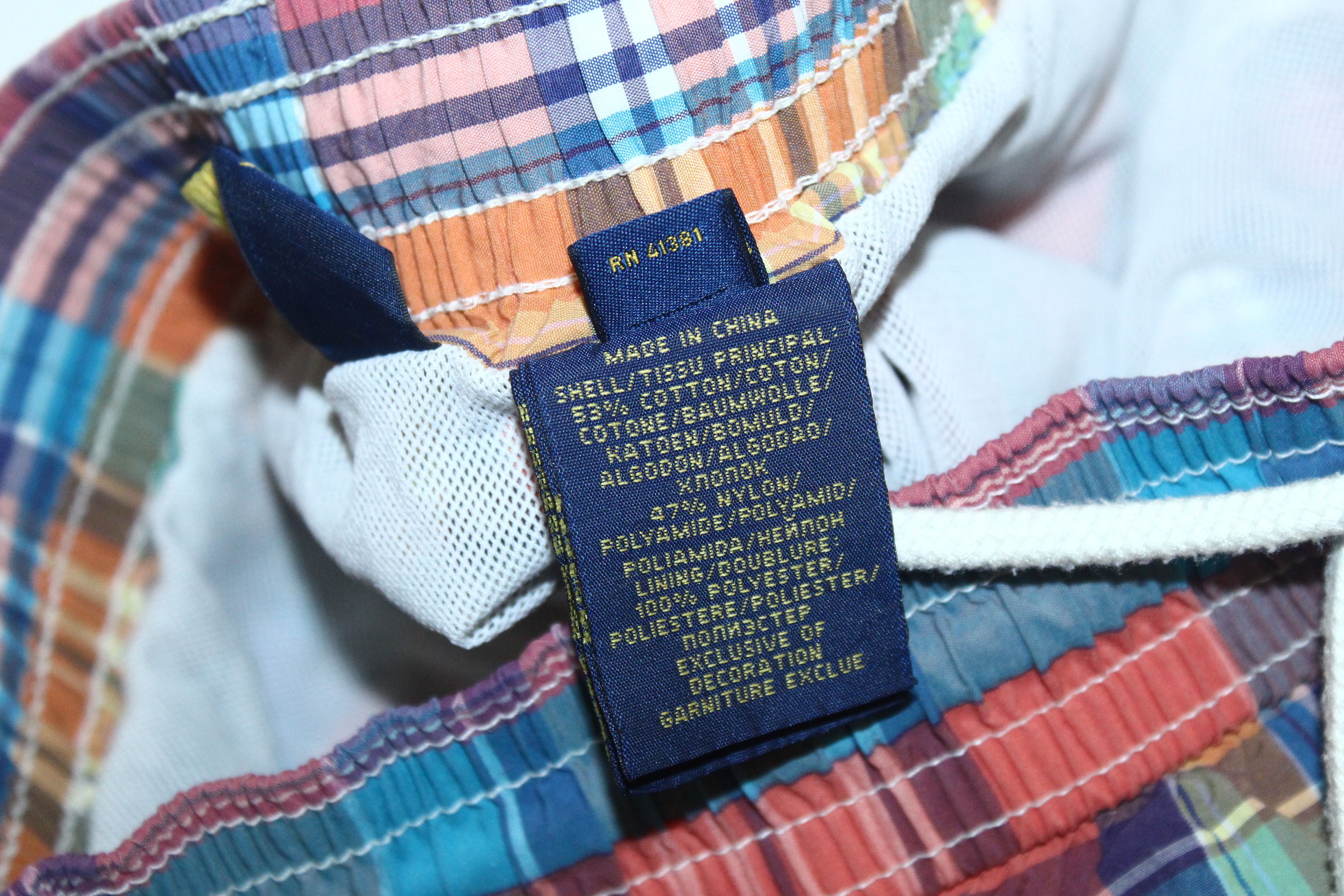 Polo Ralph Lauren VTG 🔥 Polo Ralph Lauren Madras Cotton Nylon Shorts Size US 32 / EU 48 - 8 Thumbnail