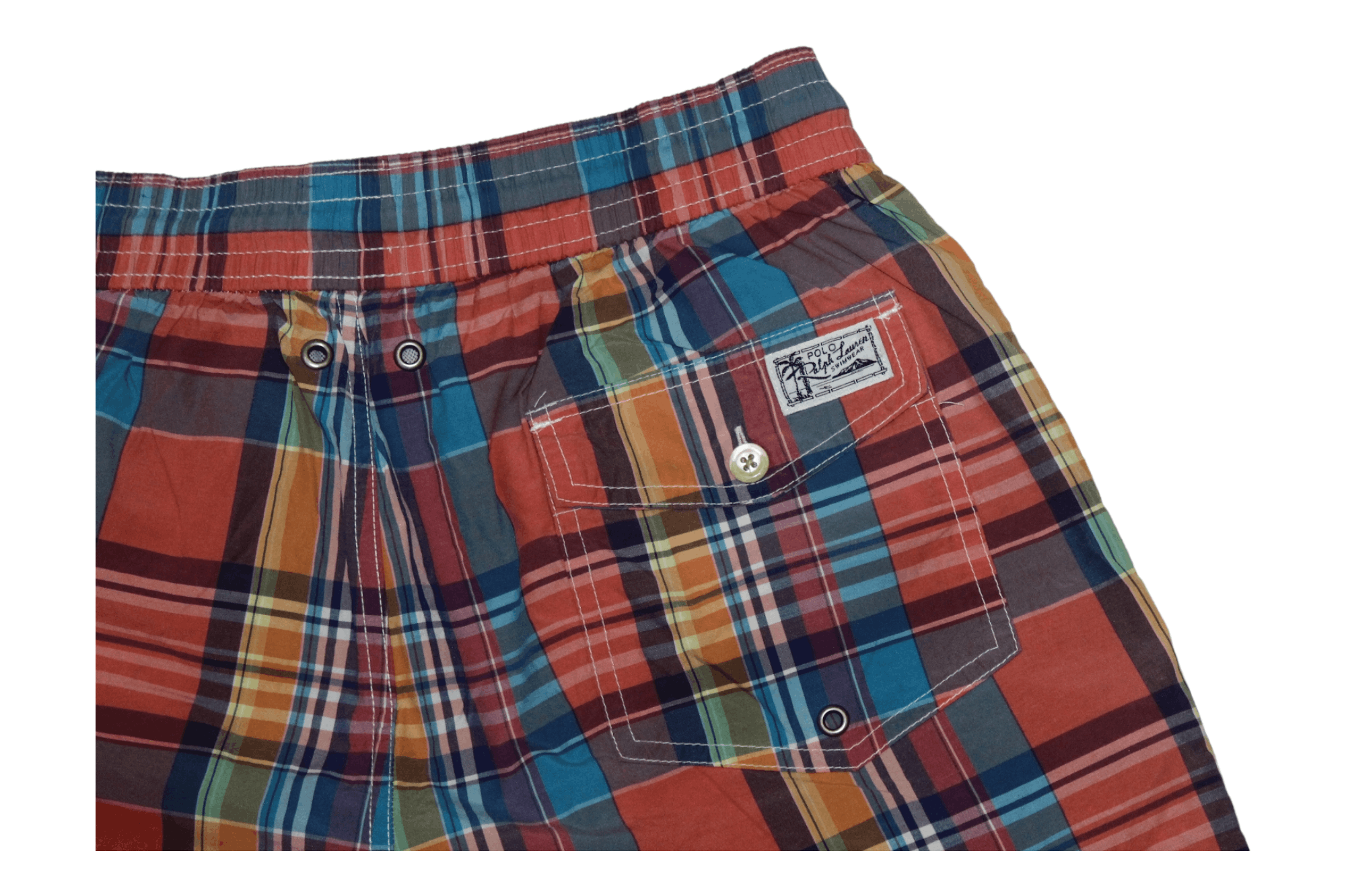 Polo Ralph Lauren VTG 🔥 Polo Ralph Lauren Madras Cotton Nylon Shorts Size US 32 / EU 48 - 7 Thumbnail