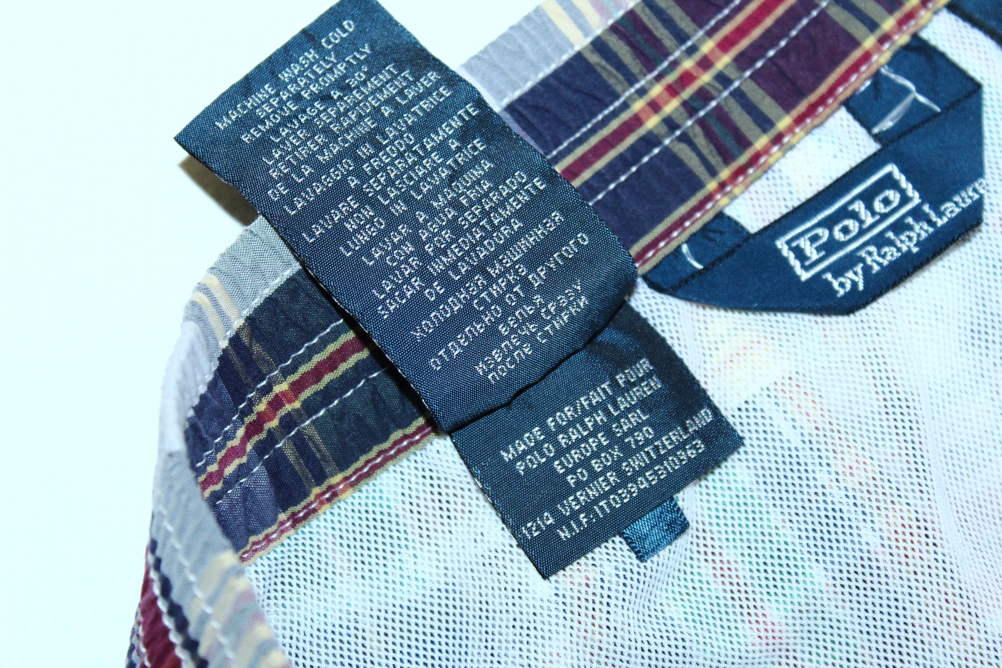 Polo Ralph Lauren 🔥 VTG 90s Polo Ralph Lauren Madras Patchwork Swim Shorts Size US 32 / EU 48 - 4 Thumbnail