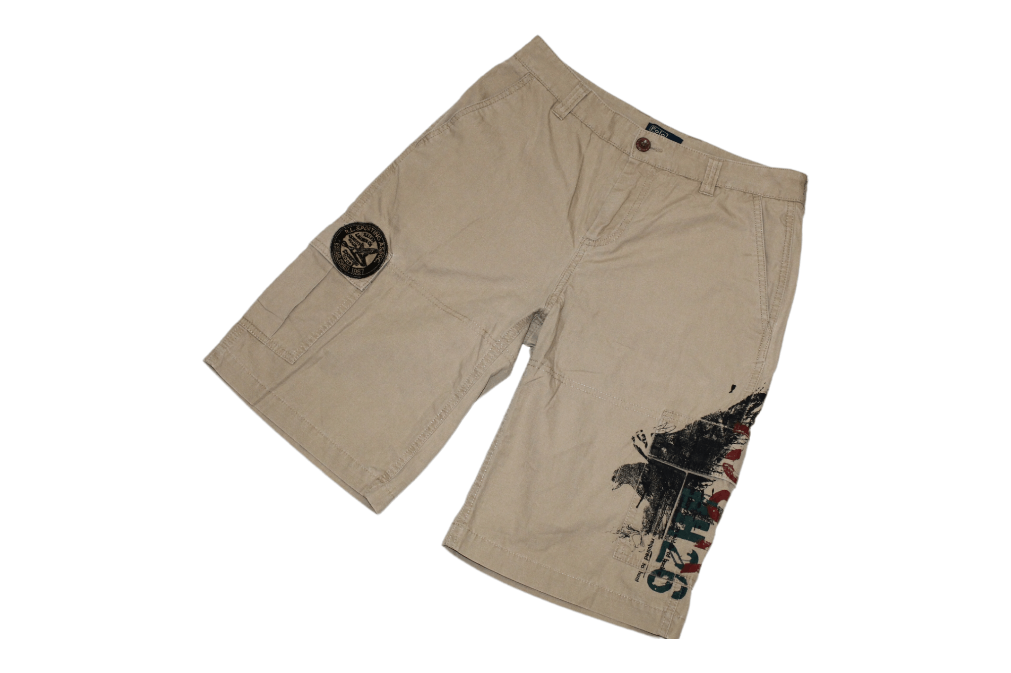 Polo Ralph Lauren 🔥 RARE 🔥 Polo Ralph Lauren Hunting Khaki Cargo Shorts Size US 29 - 1 Thumbnail