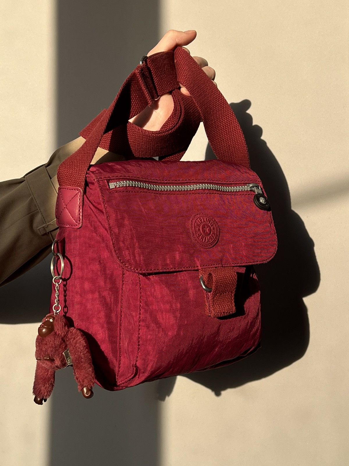 Japanese Brand × Vintage Kipling Crossbody Bag Pink Monkey Luna Size ONE SIZE - 4 Thumbnail