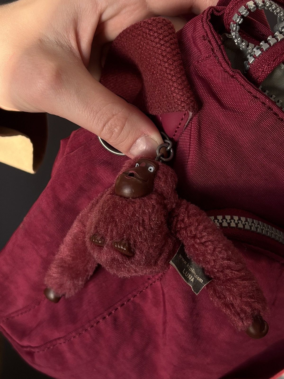 Japanese Brand × Vintage Kipling Crossbody Bag Pink Monkey Luna Size ONE SIZE - 9 Thumbnail