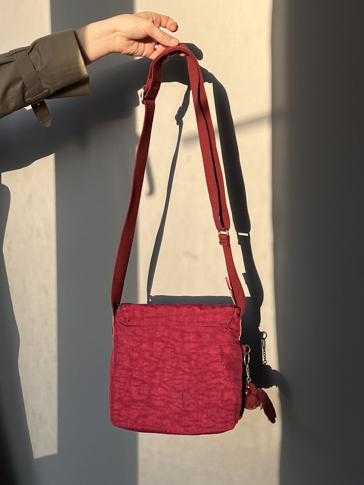 Japanese Brand × Vintage Kipling Crossbody Bag Pink Monkey Luna Size ONE SIZE - 6 Thumbnail