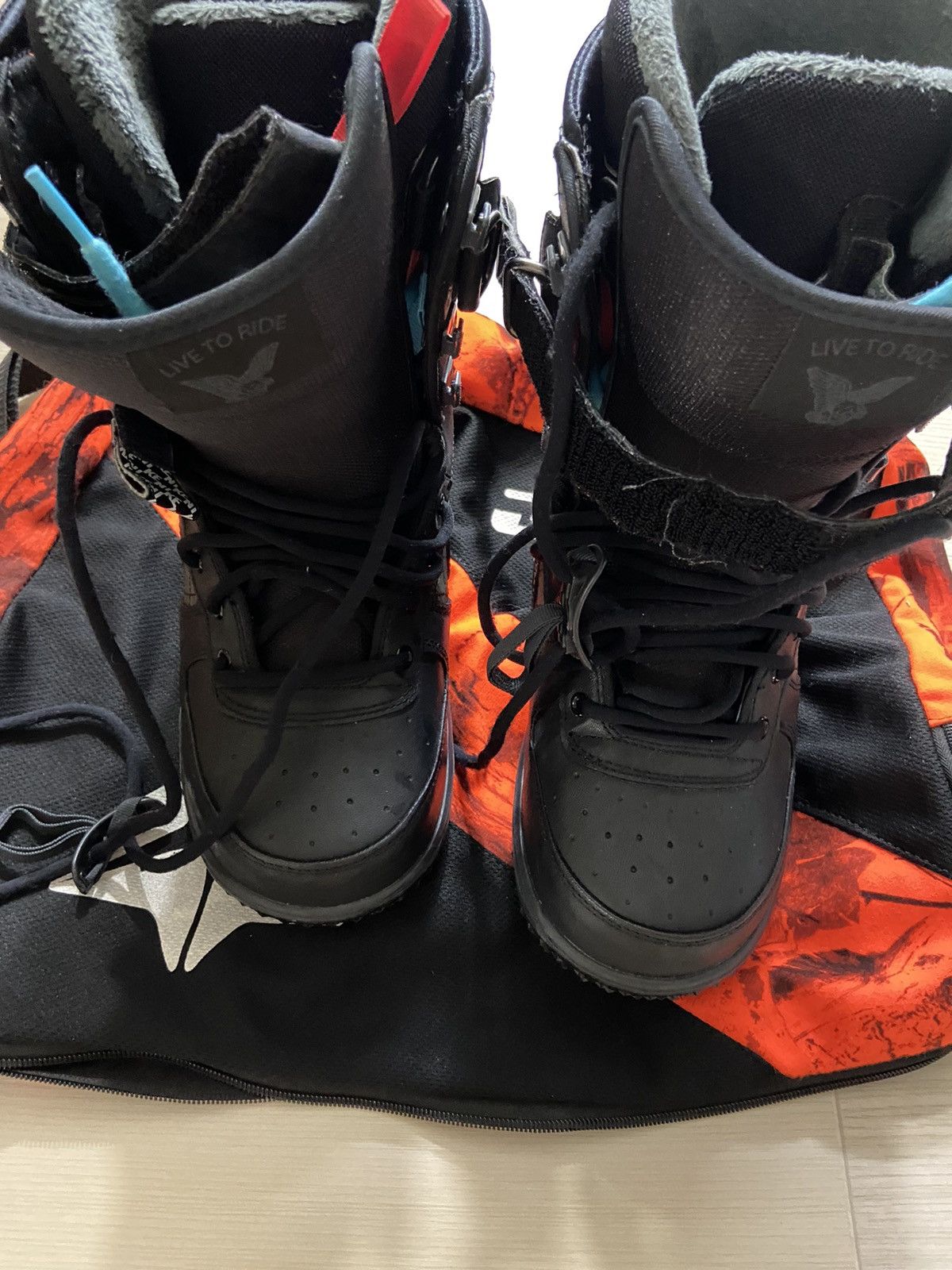 Nike 39 Nike Zoom Force All Black Ski snowboard Boots Size US 6 / EU 39 - 2 Thumbnail