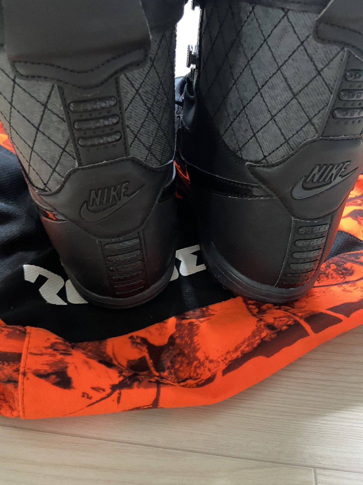 Nike 39 Nike Zoom Force All Black Ski snowboard Boots Size US 6 / EU 39 - 4 Thumbnail