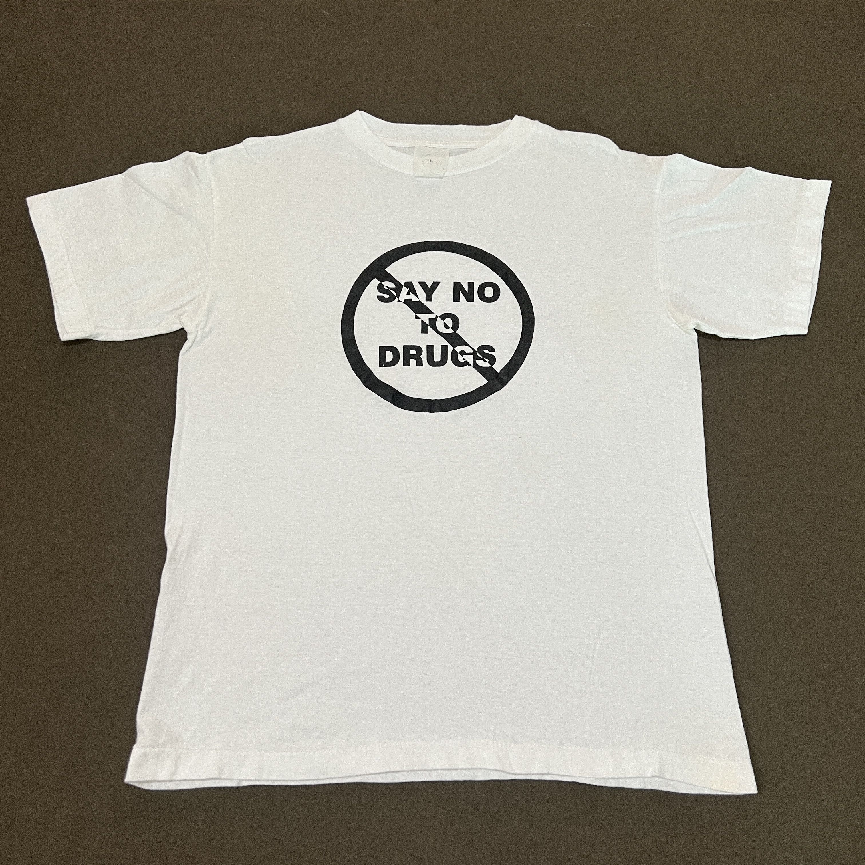 Vintage Vintage 90s Say No To Drugs Promo tee Shirt Size US M / EU 48-50 / 2 - 1 Thumbnail