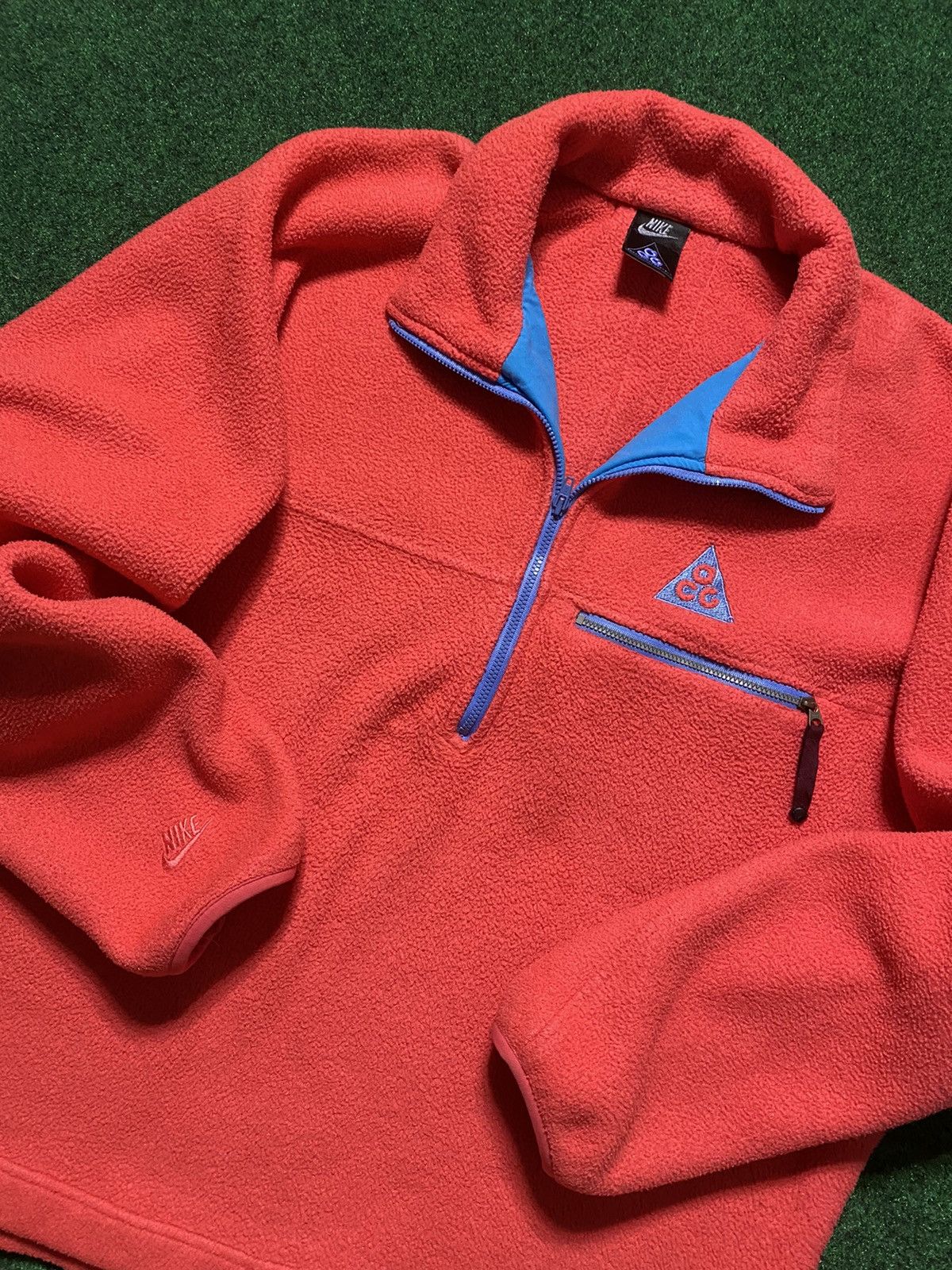 Nike ACG Vintage Nike ACG 1/4 Zip Fleece Cotton Candy ‘90s Jacket Size US L / EU 52-54 / 3 - 2 Thumbnail