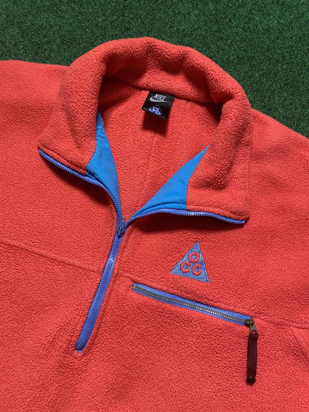 Nike ACG Vintage Nike ACG 1/4 Zip Fleece Cotton Candy ‘90s Jacket Size US L / EU 52-54 / 3 - 3 Thumbnail