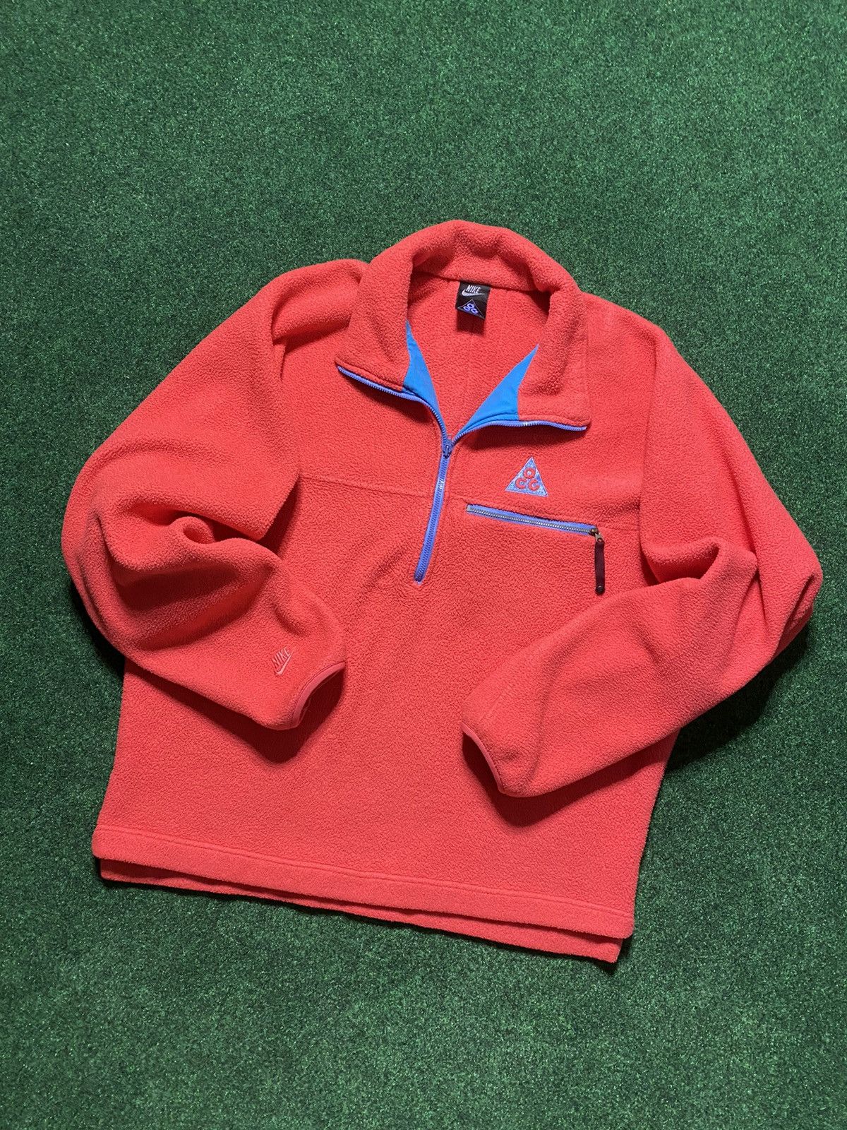 Nike ACG Vintage Nike ACG 1/4 Zip Fleece Cotton Candy ‘90s Jacket Size US L / EU 52-54 / 3 - 1 Thumbnail