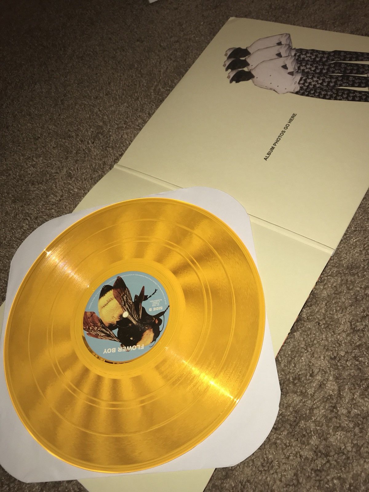 Tyler The Creator LIMITED EDITION GOLD FLOWER BOY VINYL | Grailed