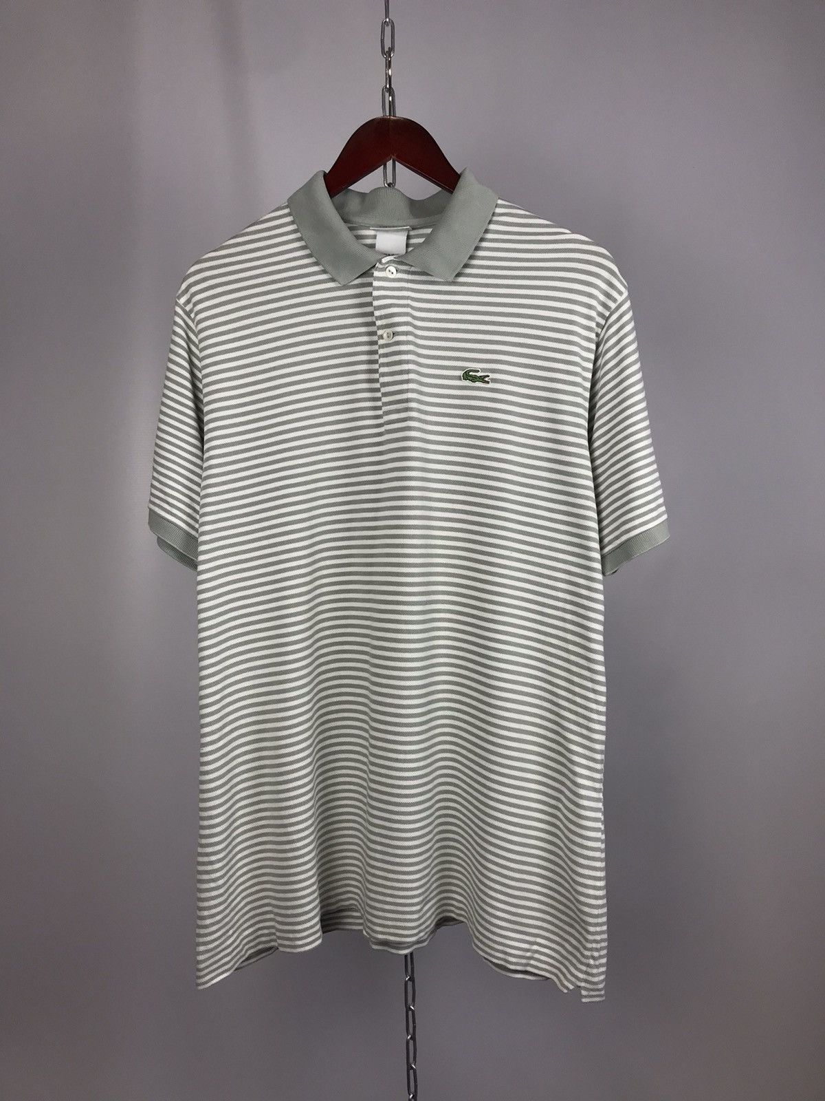 Lacoste Lacoste luxury streetwear stripes polo tee Size US XXL / EU 58 / 5 - 1 Thumbnail