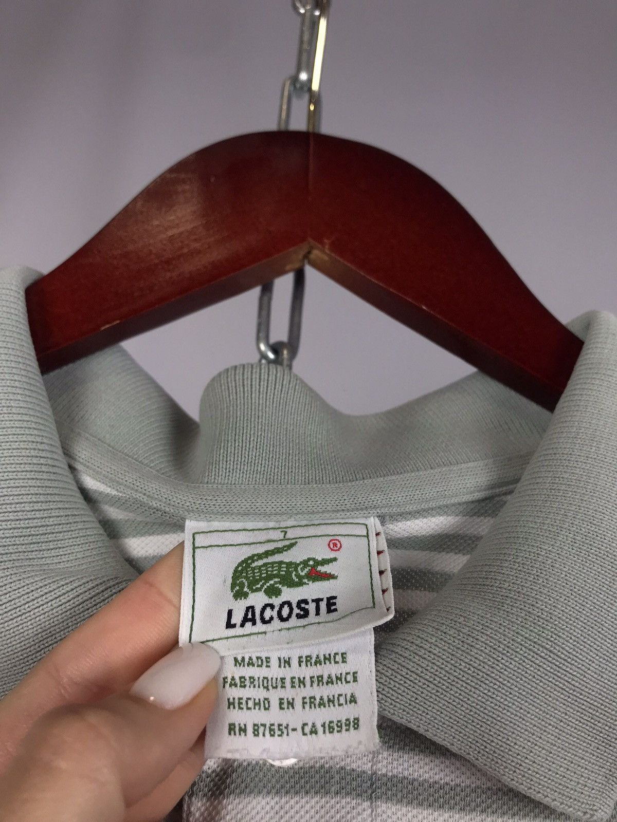 Lacoste Lacoste luxury streetwear stripes polo tee Size US XXL / EU 58 / 5 - 3 Thumbnail