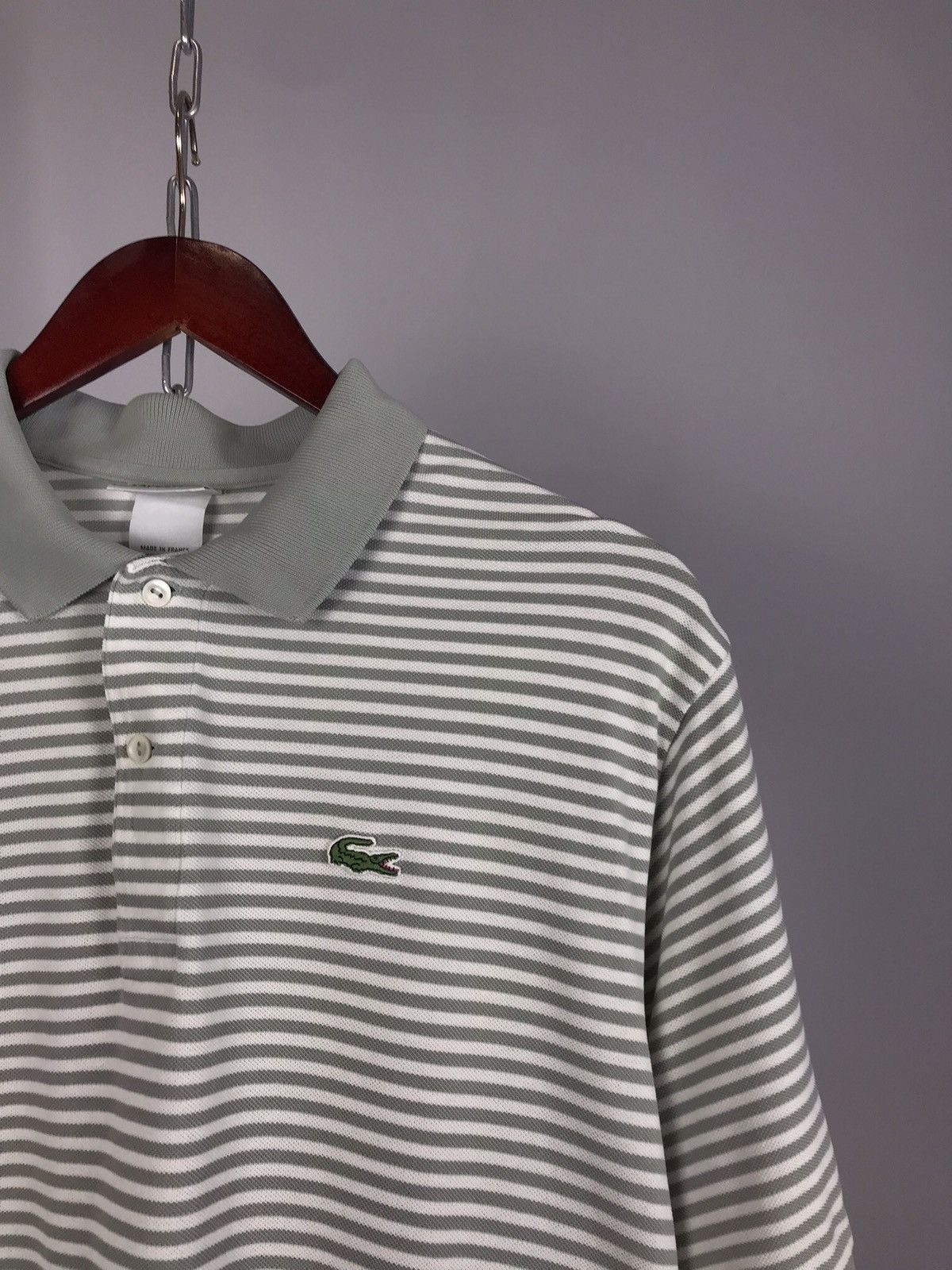 Lacoste Lacoste luxury streetwear stripes polo tee Size US XXL / EU 58 / 5 - 2 Thumbnail