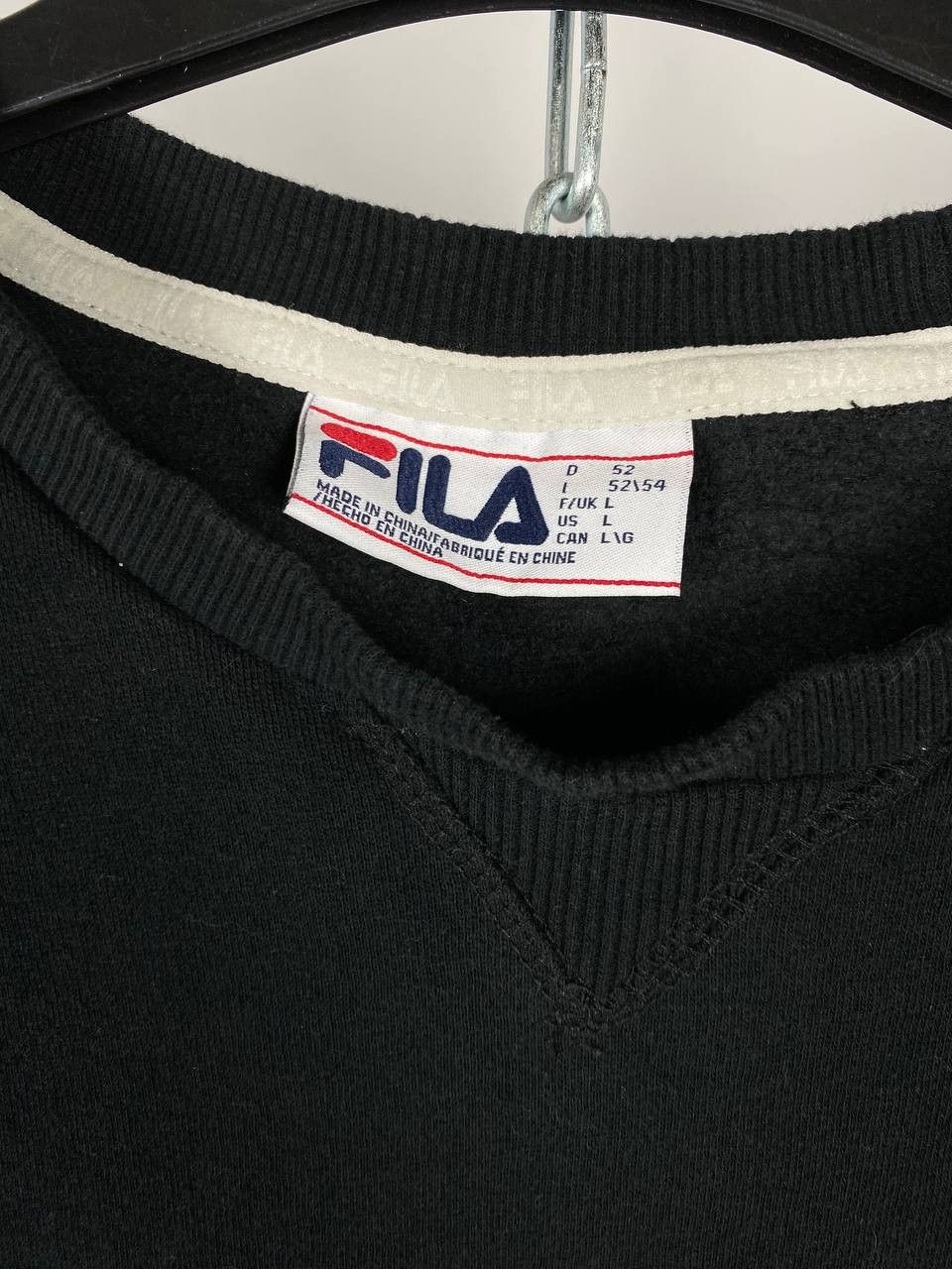Fila FILA vintage big logo black sweatshirt size L Size US L / EU 52-54 / 3 - 2 Thumbnail