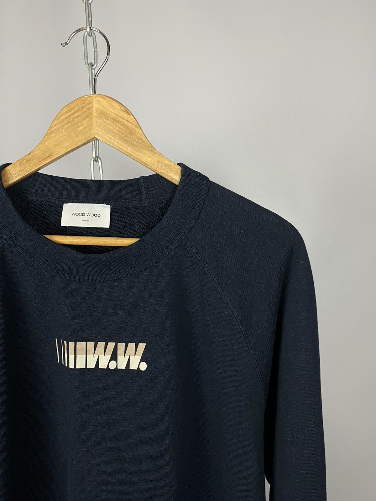 Wood Wood Wood wood women’s sweatshirt streetwear blue size M Size M / US 6-8 / IT 42-44 - 2 Thumbnail