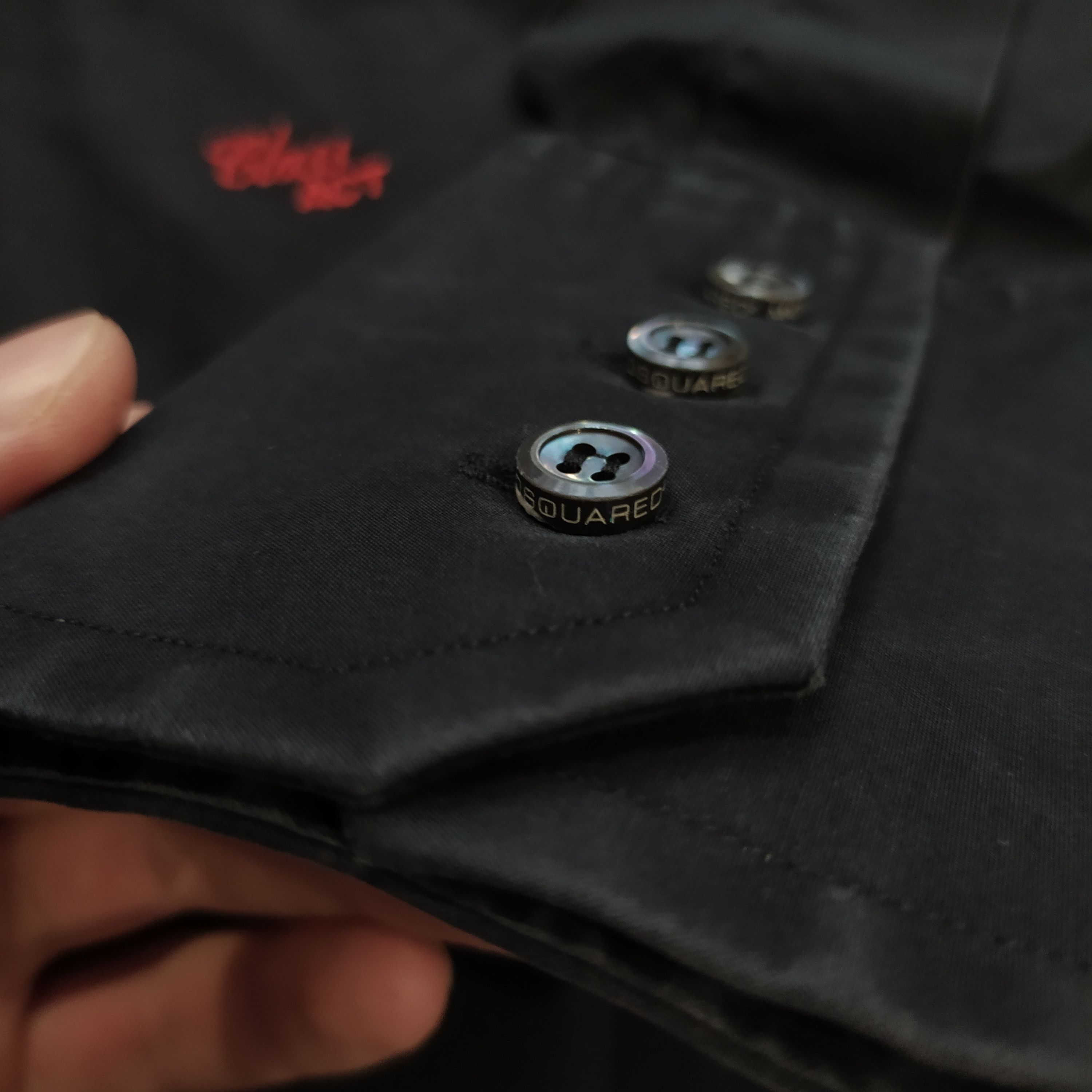 Dsquared2 × Vintage Vintage Dsquared2 Luxury Class Act logo Total Black shirt Size US M / EU 48-50 / 2 - 7 Thumbnail