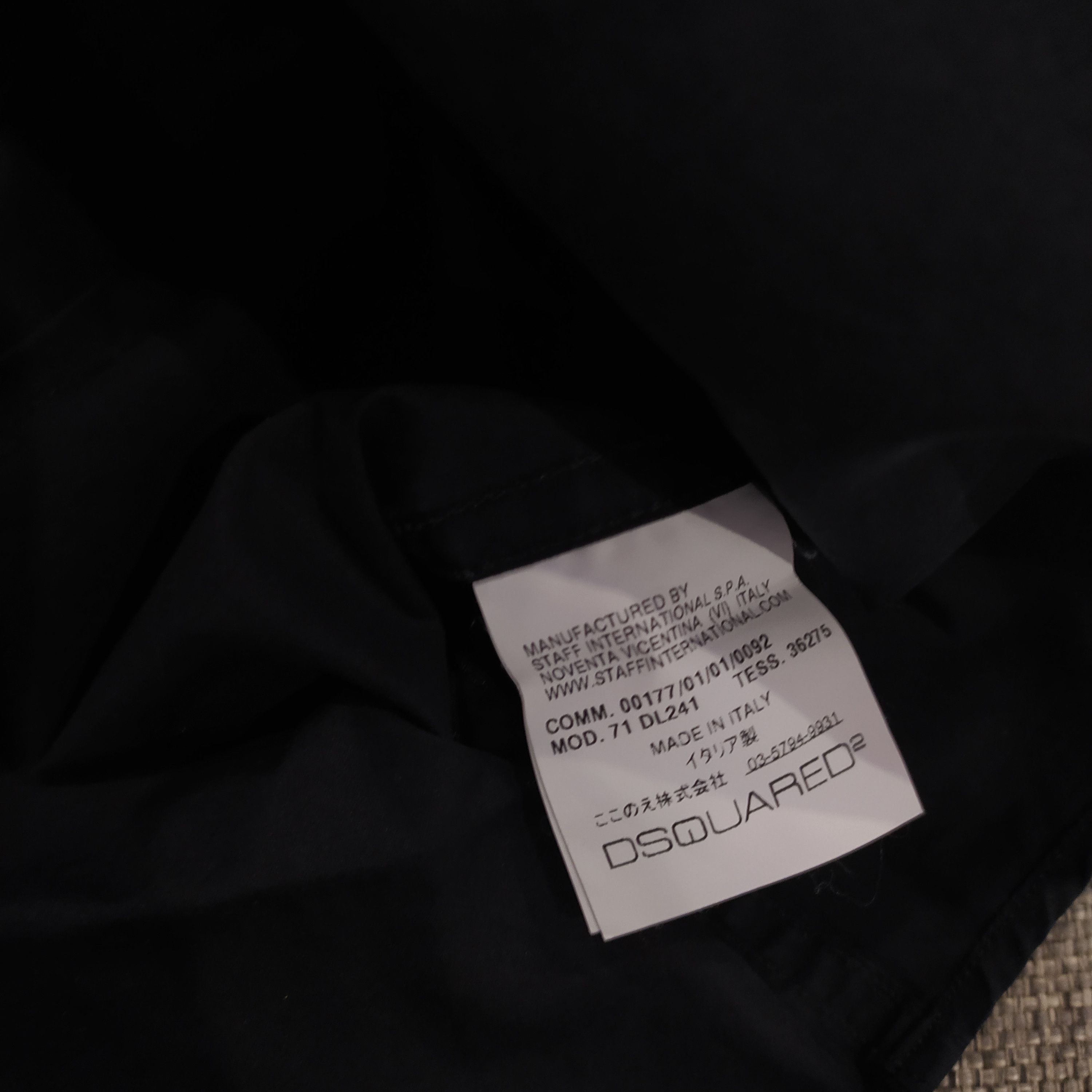 Dsquared2 × Vintage Vintage Dsquared2 Luxury Class Act logo Total Black shirt Size US M / EU 48-50 / 2 - 8 Thumbnail