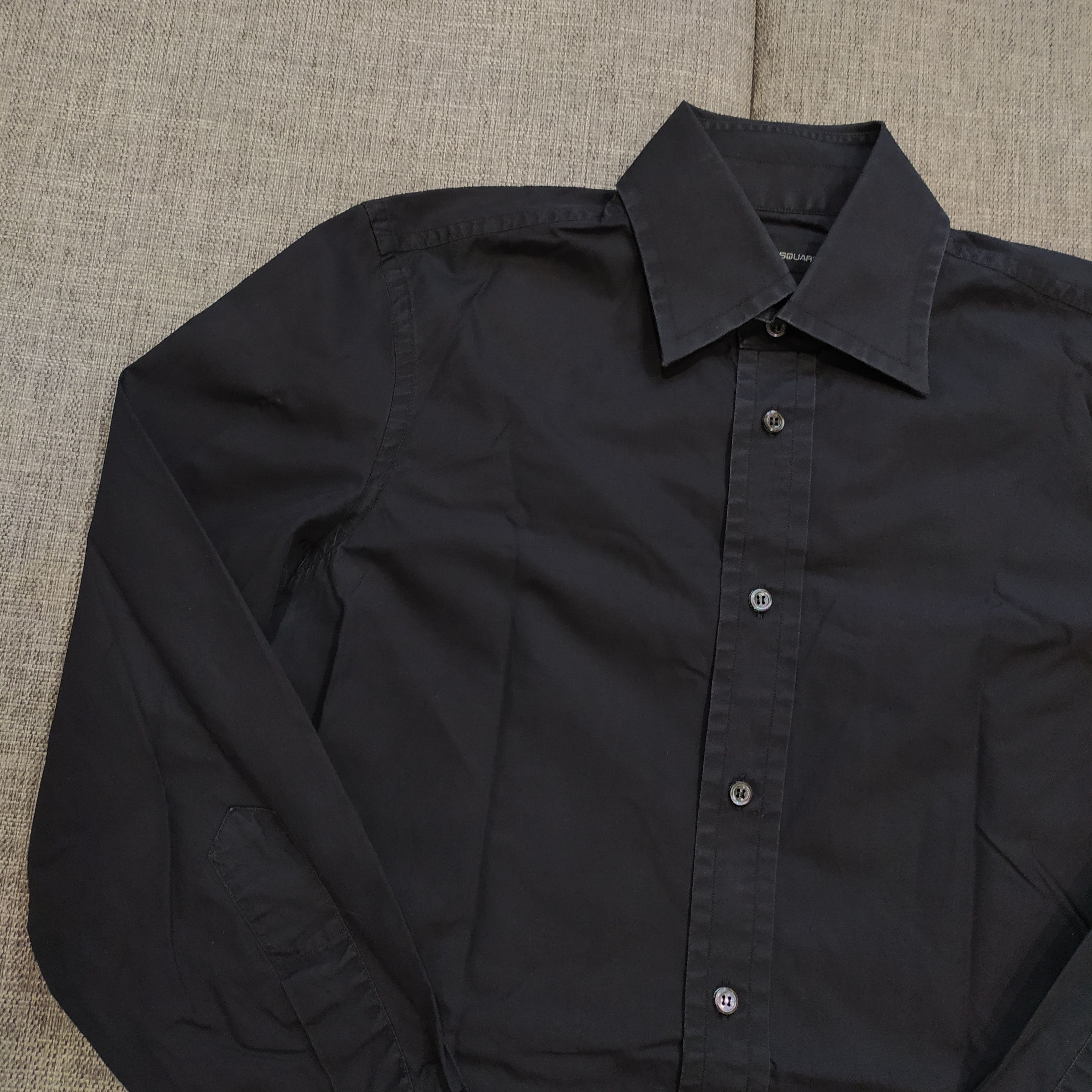 Dsquared2 × Vintage Vintage Dsquared2 Luxury Class Act logo Total Black shirt Size US M / EU 48-50 / 2 - 2 Thumbnail