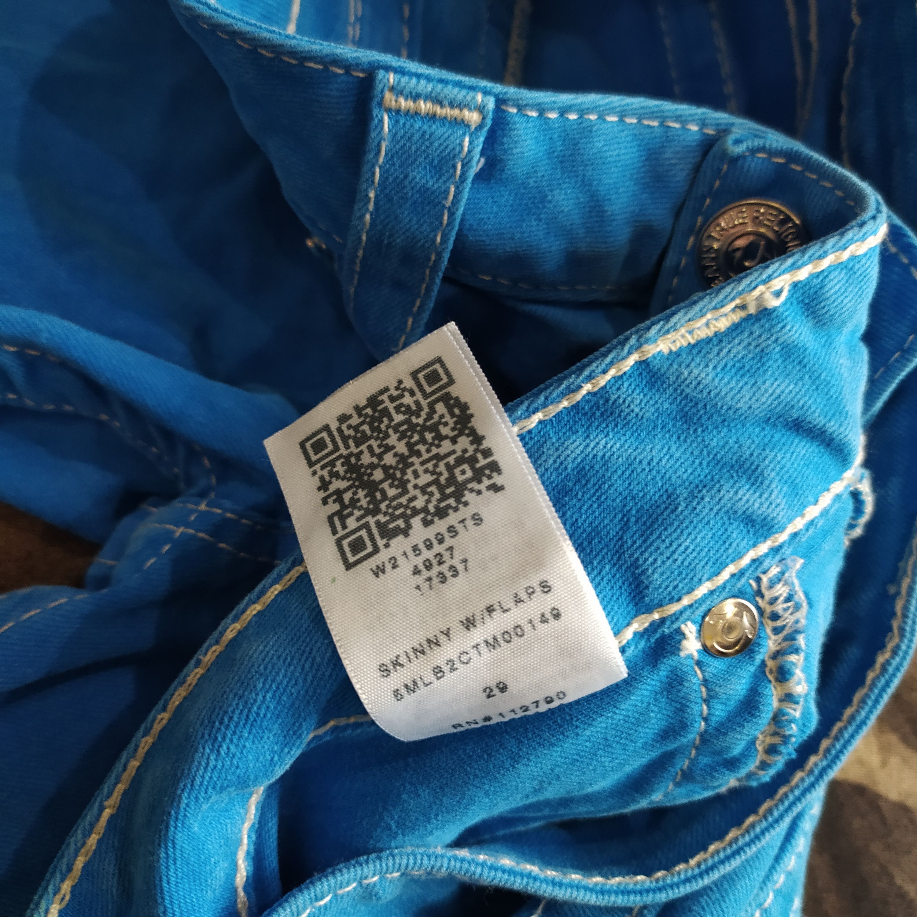 Japanese Brand × True Religion Vintage Y2K japanese Style Skinny True Religion Denim Jeans Size 29" - 6 Thumbnail