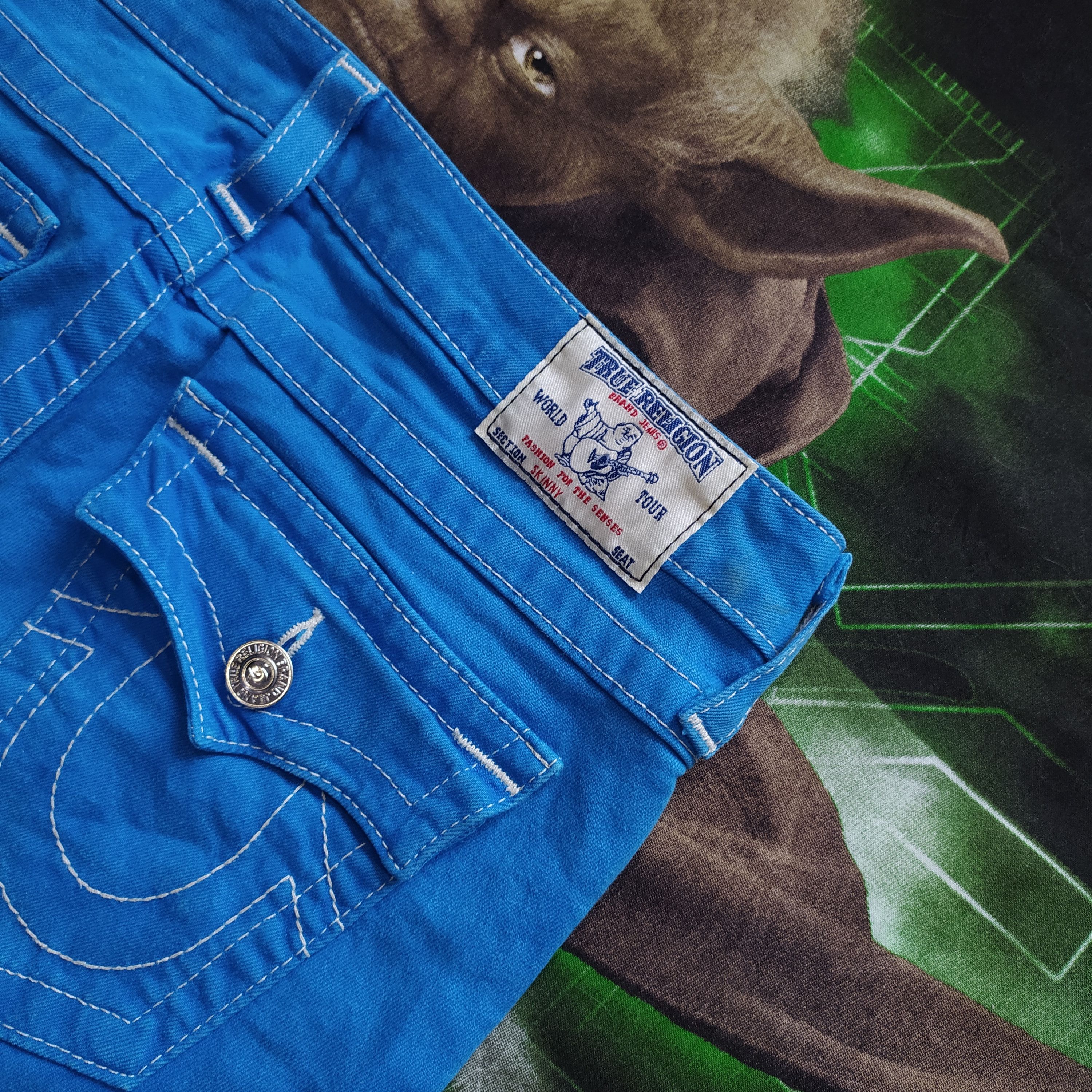 Japanese Brand × True Religion Vintage Y2K japanese Style Skinny True Religion Denim Jeans Size 29" - 10 Thumbnail