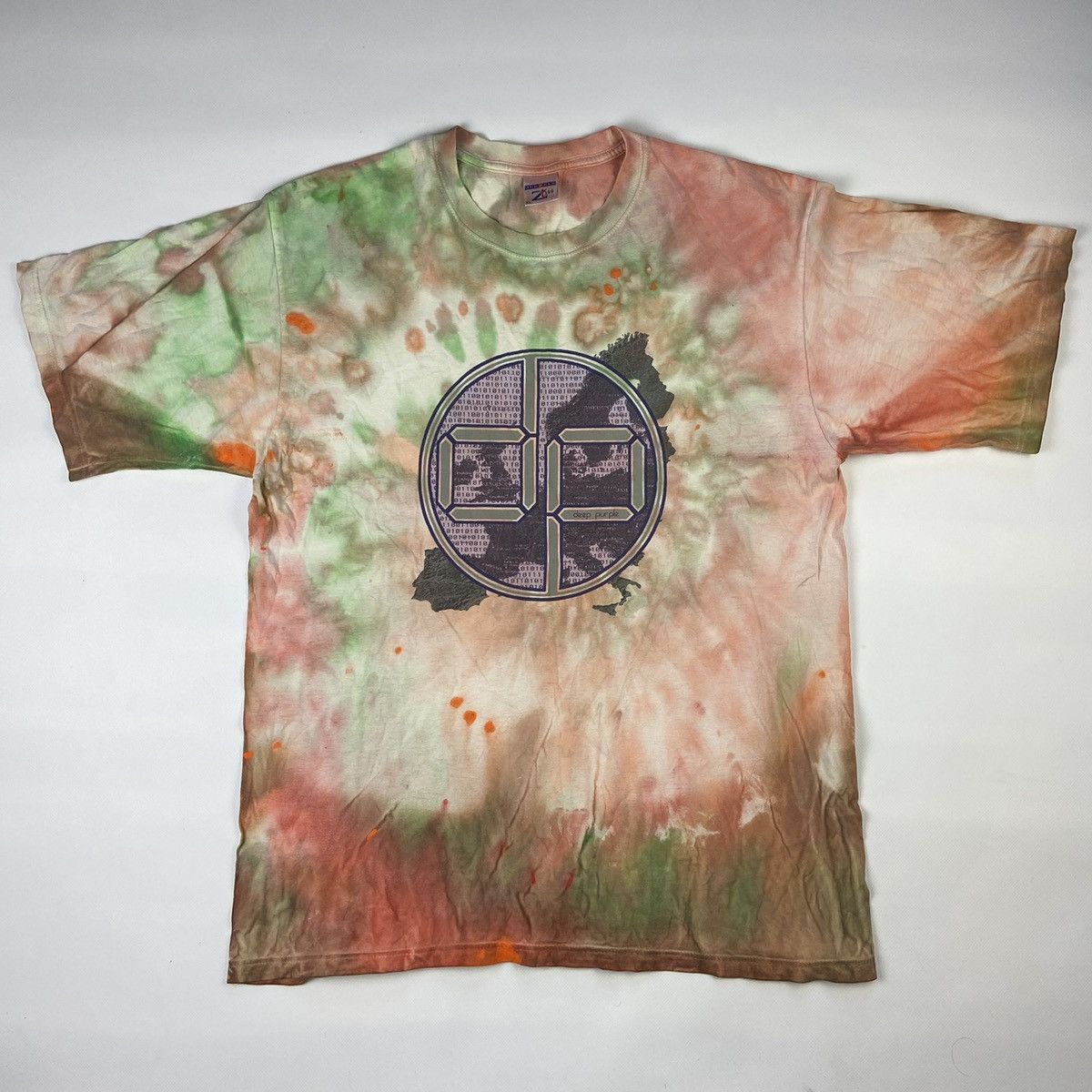 Band Tees 2003 DEEP PURPLE Y2K MATRIX BINARY CODE RARE TEE - № 324 Size US XL / EU 56 / 4 - 6 Thumbnail