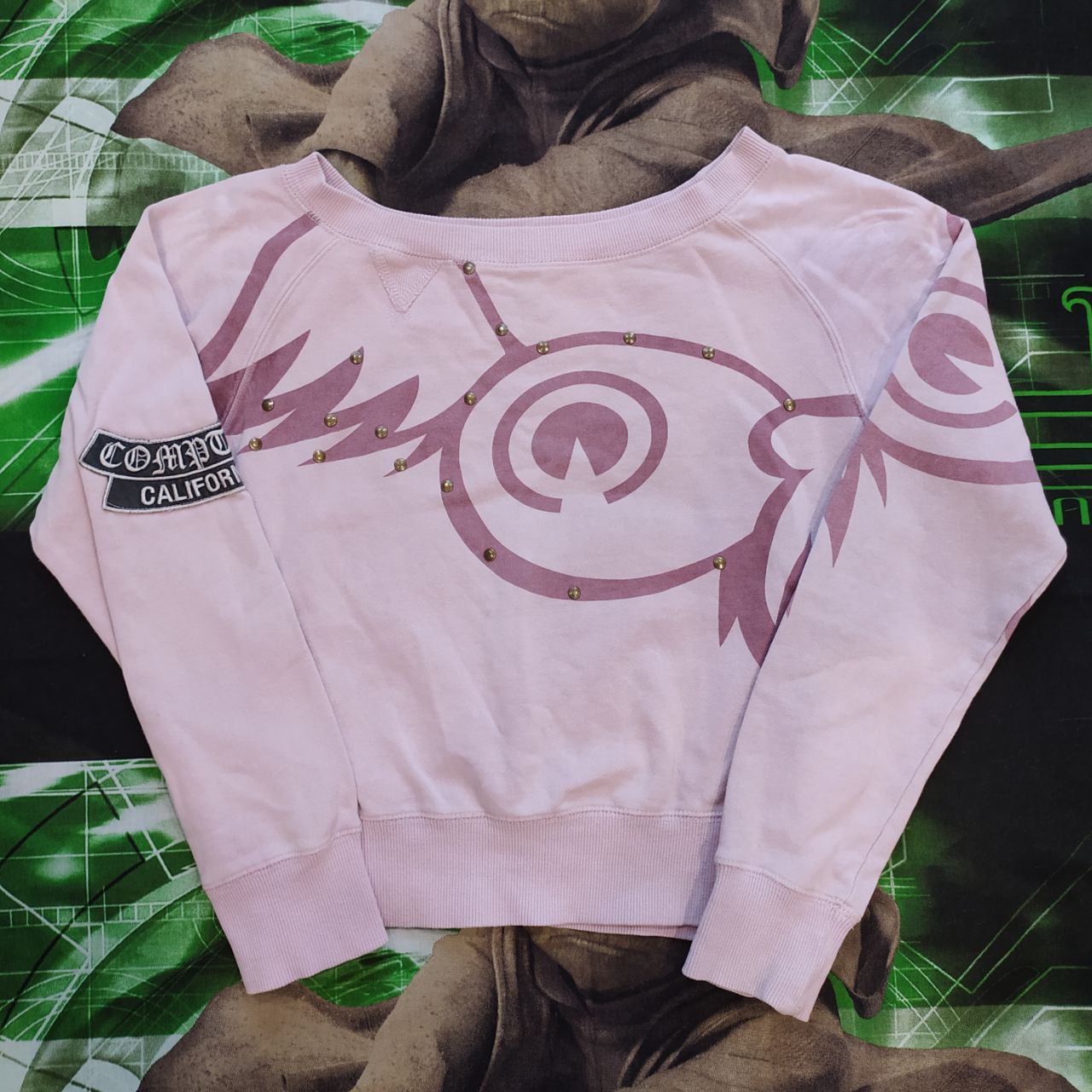 Vintage × Von Dutch Vintage Y2K Von Dutch originals crop top tatoo sweatshirt Size S / US 4 / IT 40 - 1 Thumbnail