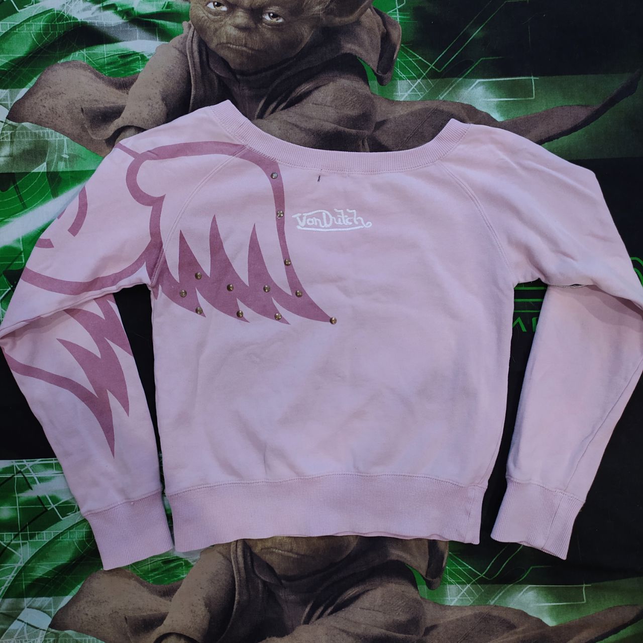 Vintage × Von Dutch Vintage Y2K Von Dutch originals crop top tatoo sweatshirt Size S / US 4 / IT 40 - 7 Thumbnail