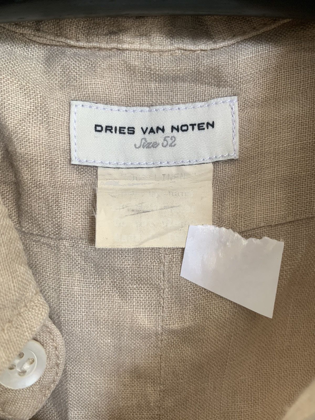 Dries Van Noten Dries Van Noten Linen Shirt Size US S / EU 44-46 / 1 - 3 Thumbnail