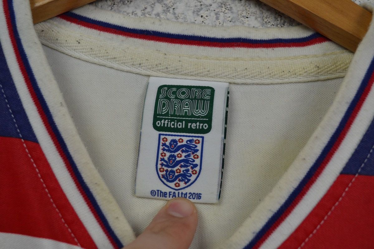 Vintage England 1983 home remake score draw soccer shirt jersey Size US M / EU 48-50 / 2 - 15 Thumbnail