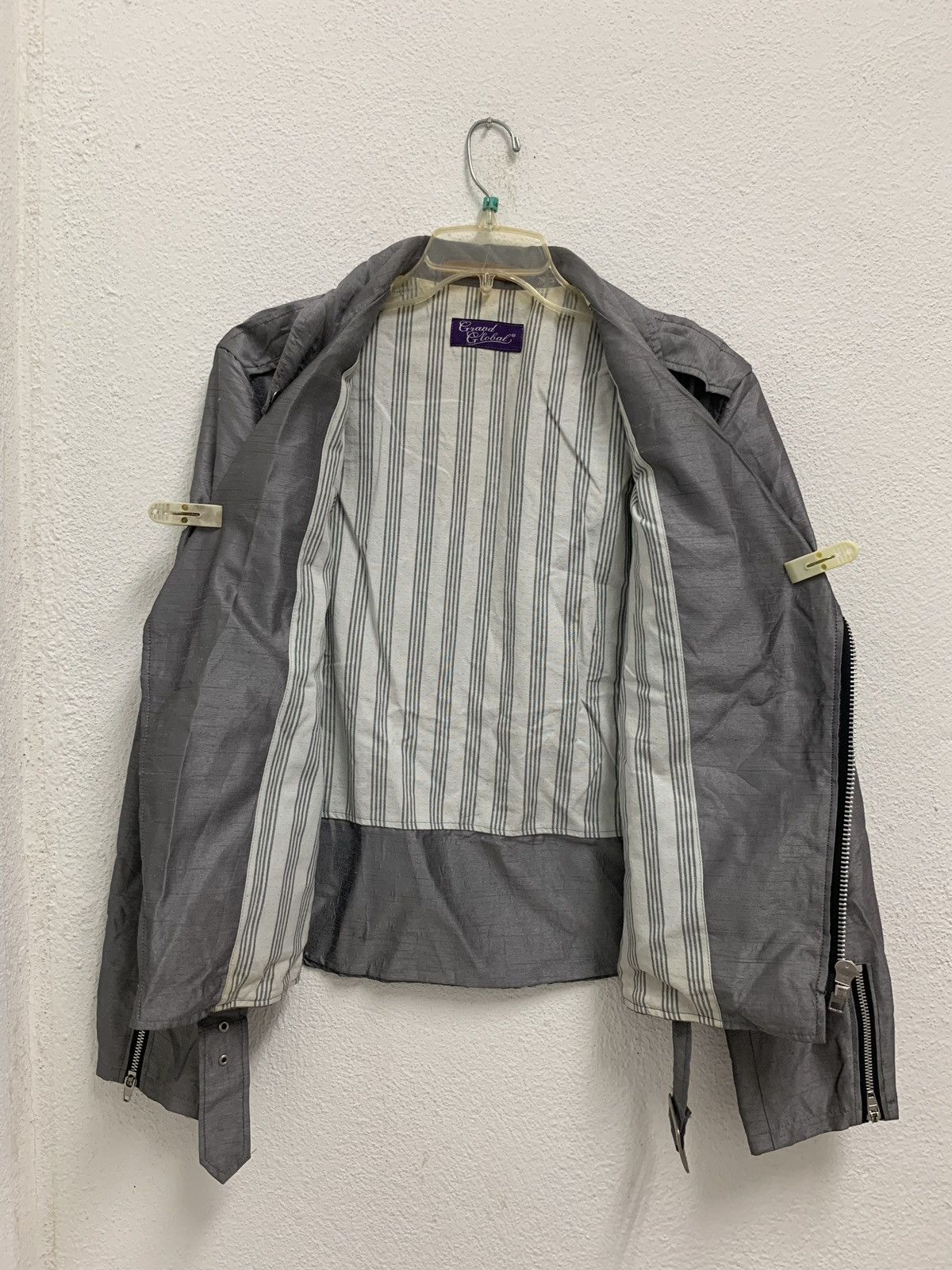 Designer × Japanese Brand Grand Global Japan Motorcycle Zipper Jacket Size US L / EU 52-54 / 3 - 5 Thumbnail