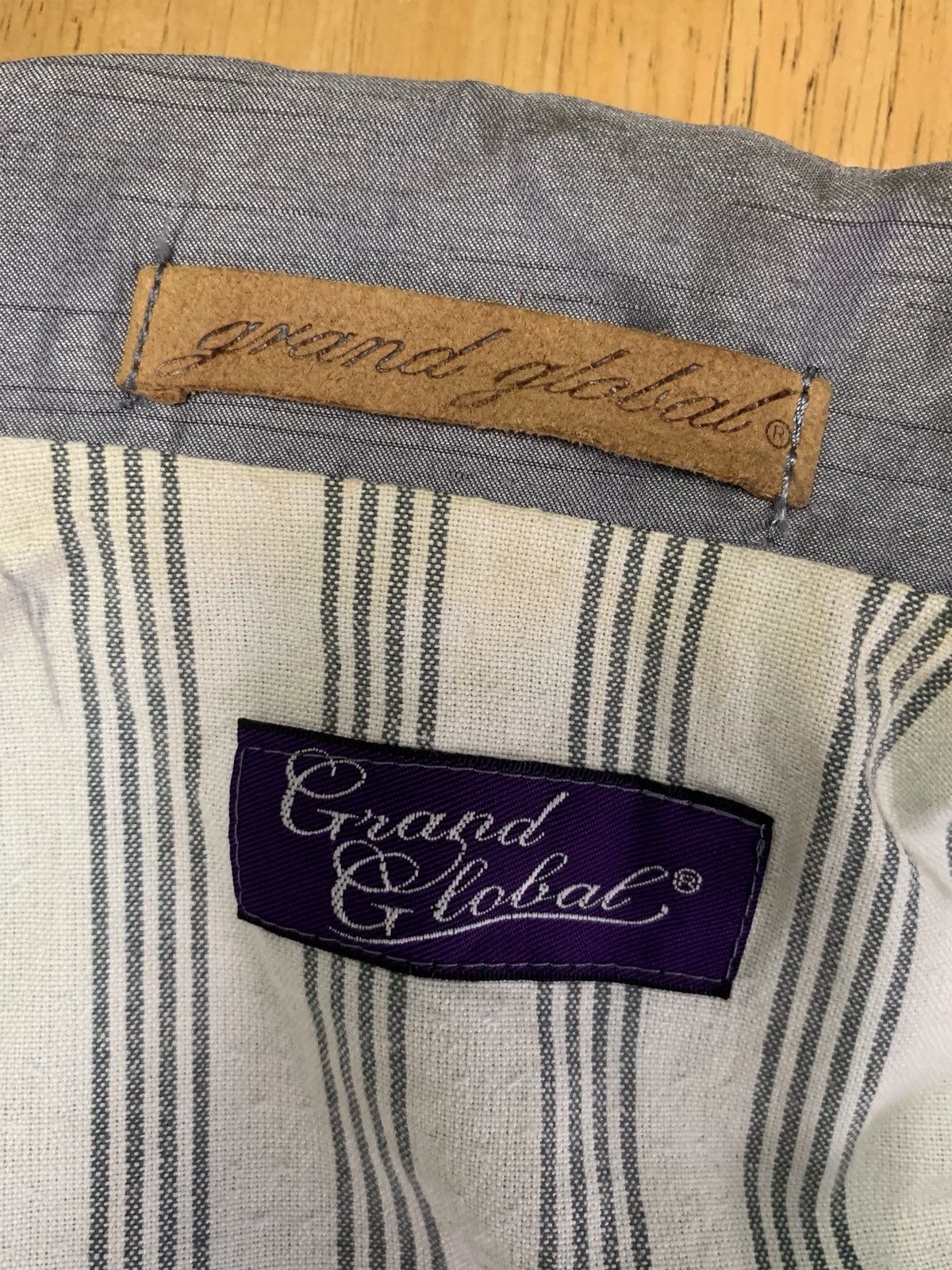 Designer × Japanese Brand Grand Global Japan Motorcycle Zipper Jacket Size US L / EU 52-54 / 3 - 7 Thumbnail