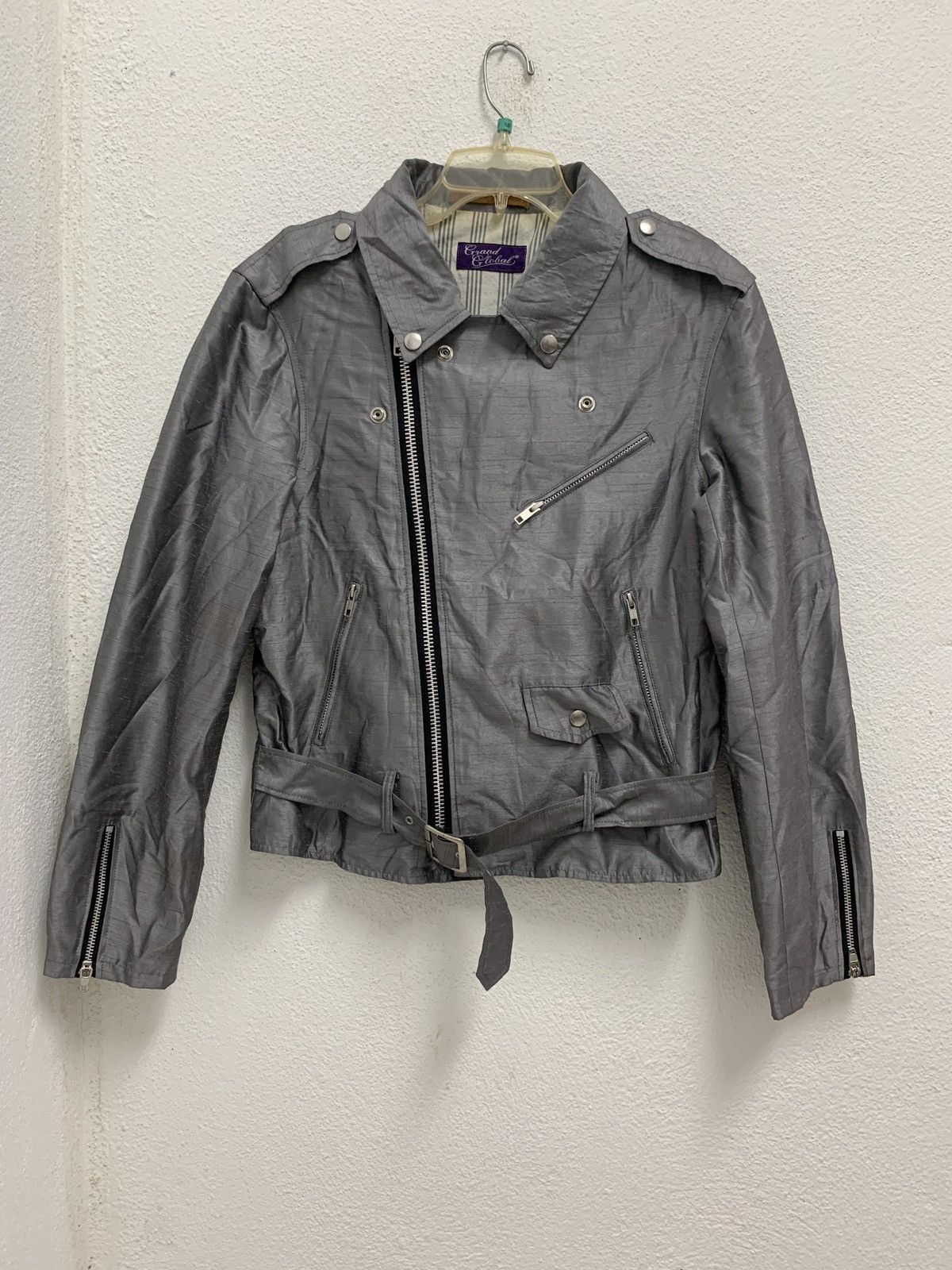 Designer × Japanese Brand Grand Global Japan Motorcycle Zipper Jacket Size US L / EU 52-54 / 3 - 1 Thumbnail