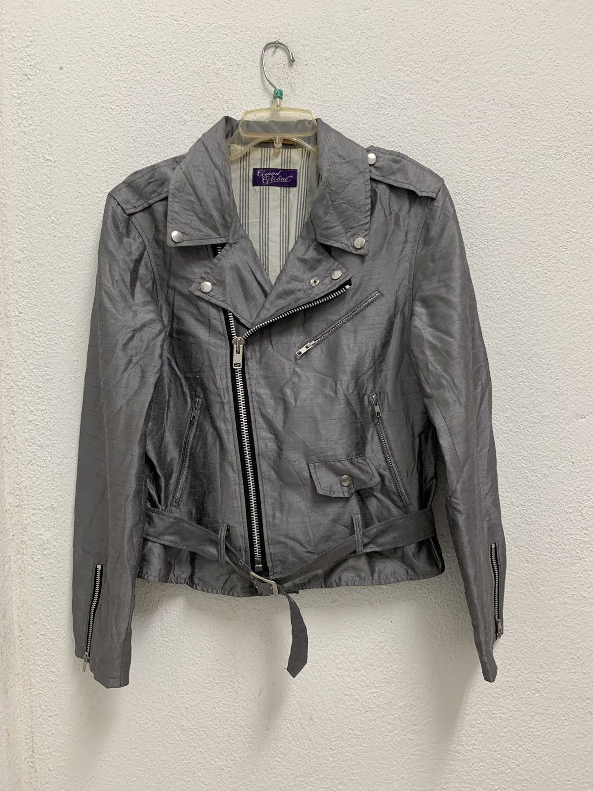 Designer × Japanese Brand Grand Global Japan Motorcycle Zipper Jacket Size US L / EU 52-54 / 3 - 2 Thumbnail