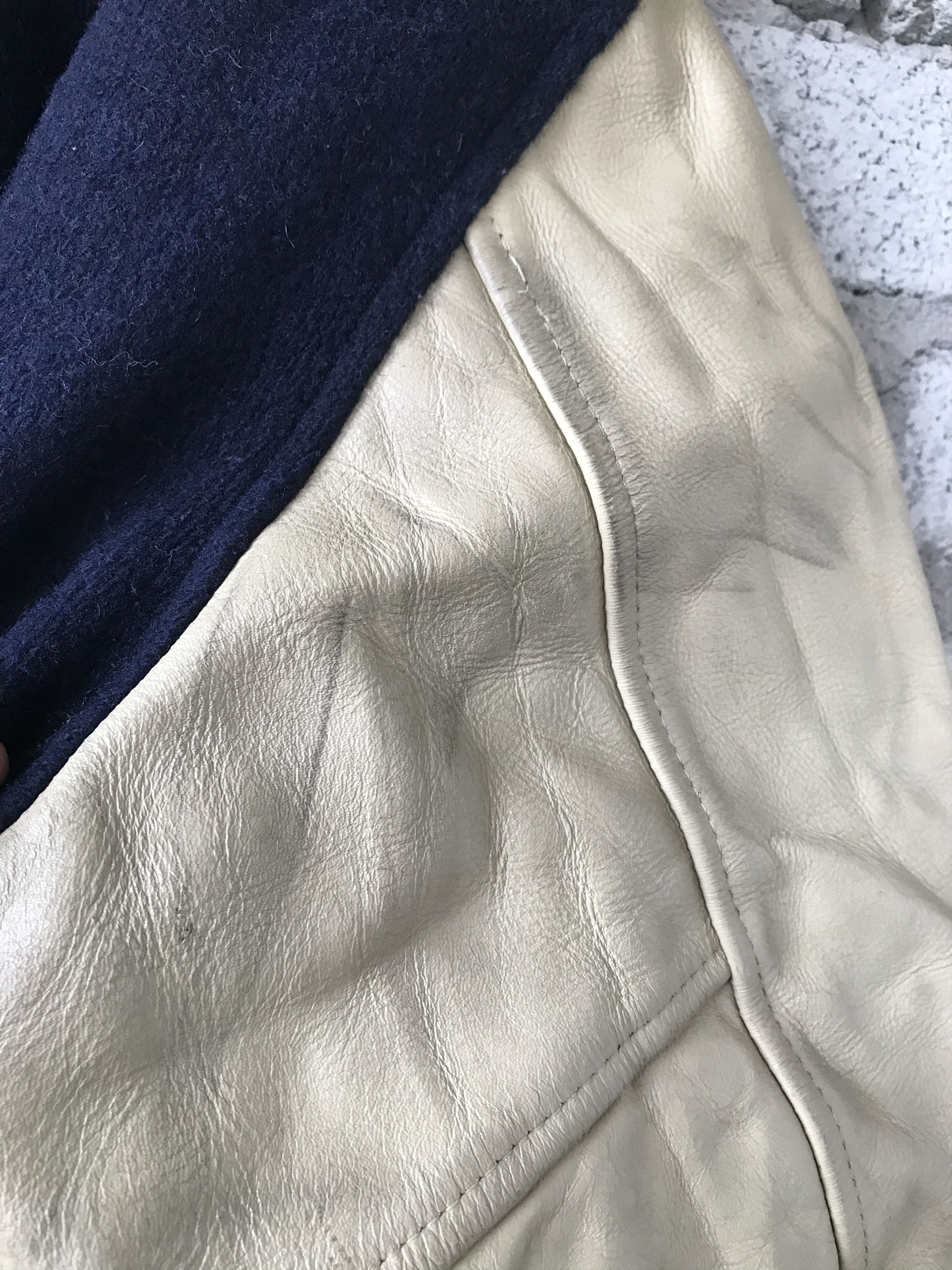 Other Vintage Golden Thread Varsity Jacket Cowhide Leather Sleeves Size US M / EU 48-50 / 2 - 9 Thumbnail