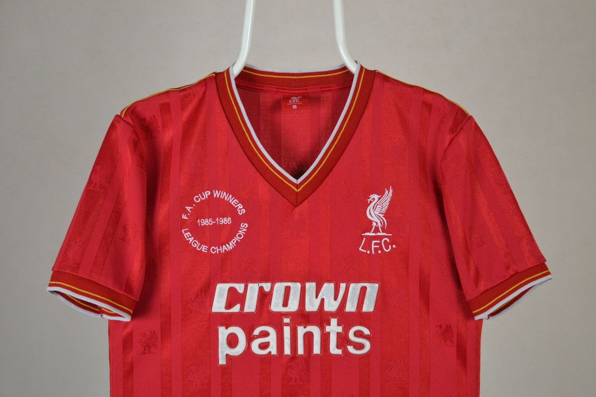 Other LIVERPOOL FC 1985 1986 FA CUP RETRO Soccer football JERSEY Size US S / EU 44-46 / 1 - 3 Thumbnail