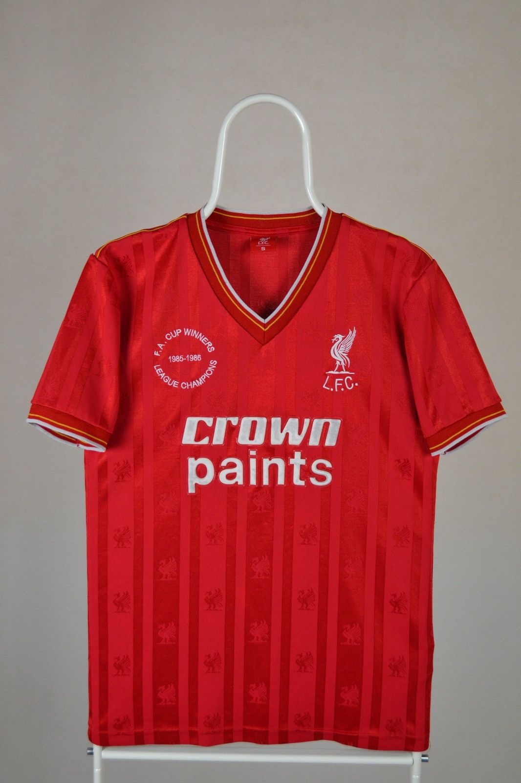 Other LIVERPOOL FC 1985 1986 FA CUP RETRO Soccer football JERSEY Size US S / EU 44-46 / 1 - 1 Thumbnail