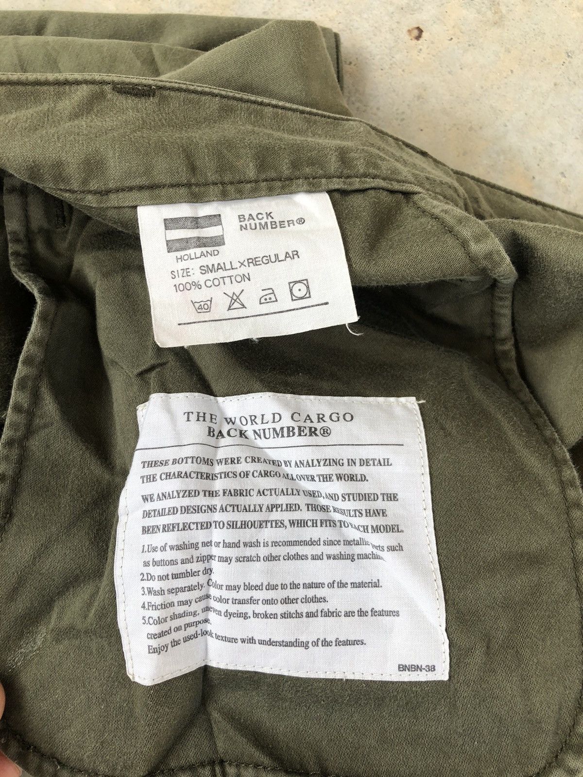 Japanese Brand Back number world cargo pants tatical Size US 29 - 6 Thumbnail