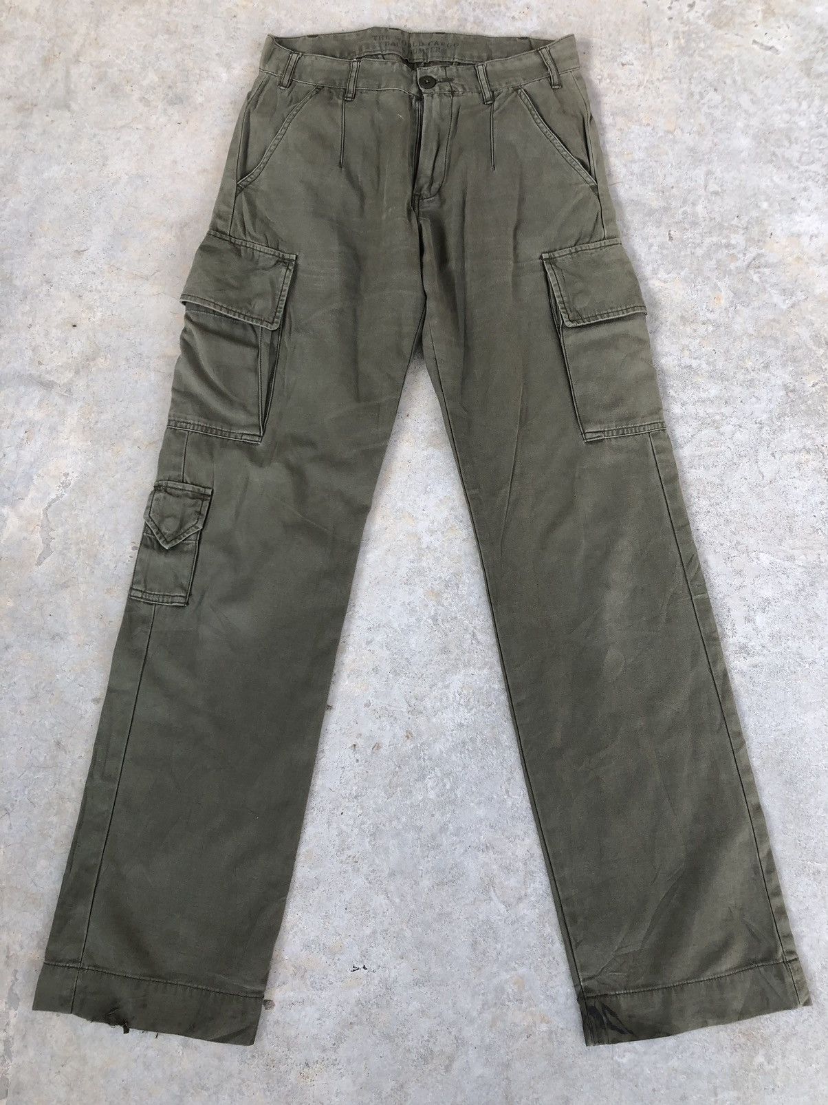 image of Seditionaries Back Number World Cargo Pants Tatical in Green, Men's (Size 29)