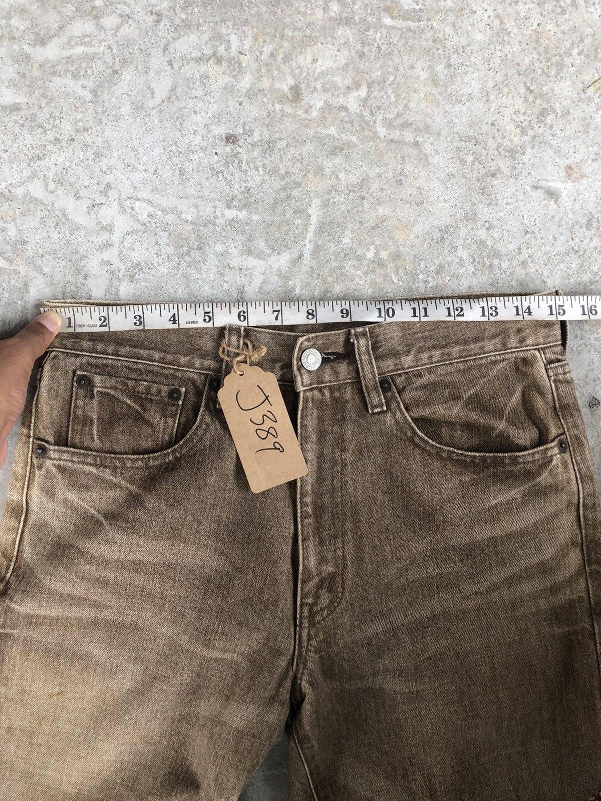If Six Was Nine Bobson Distressed Jeans Straight Fit Size US 30 / EU 46 - 15 Thumbnail